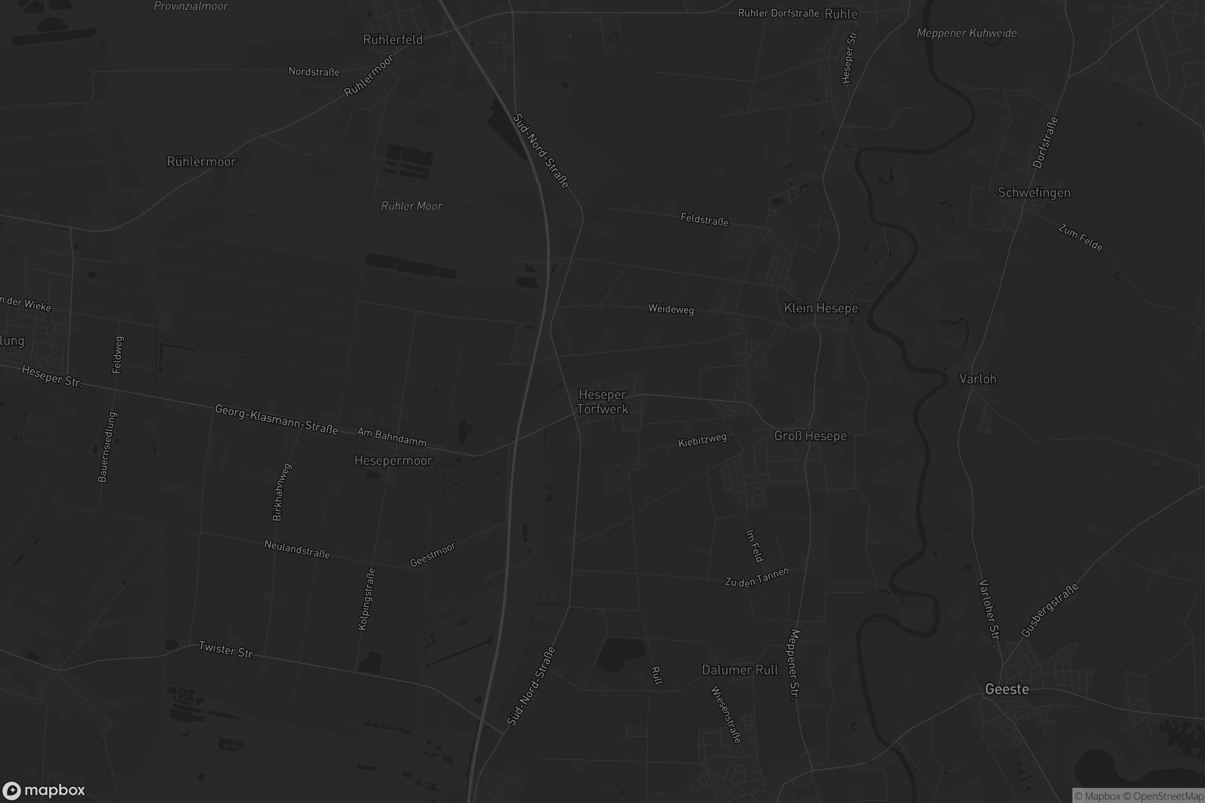 Karte von Heseper Torfwerk