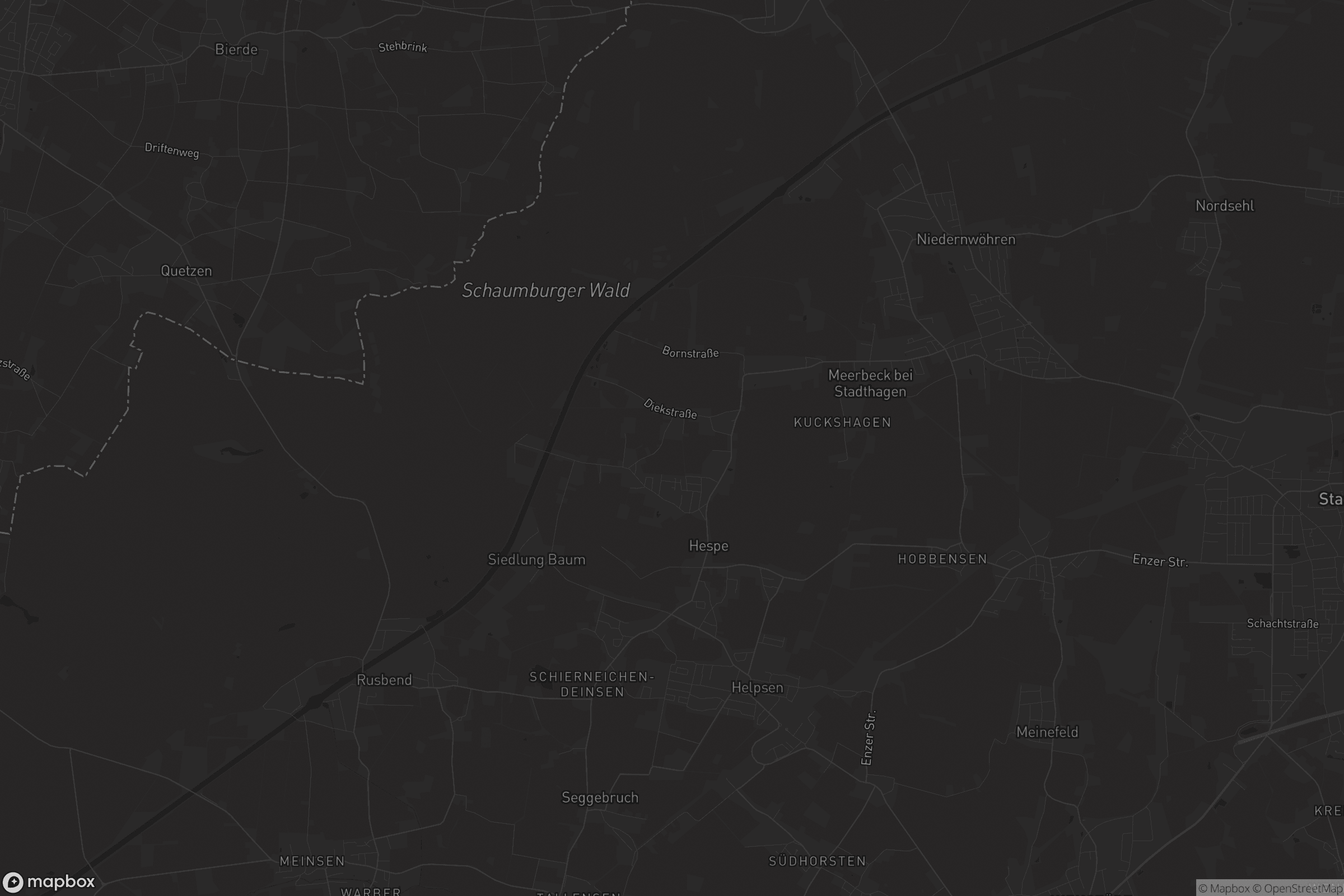 Karte von Hespe-Hiddensen