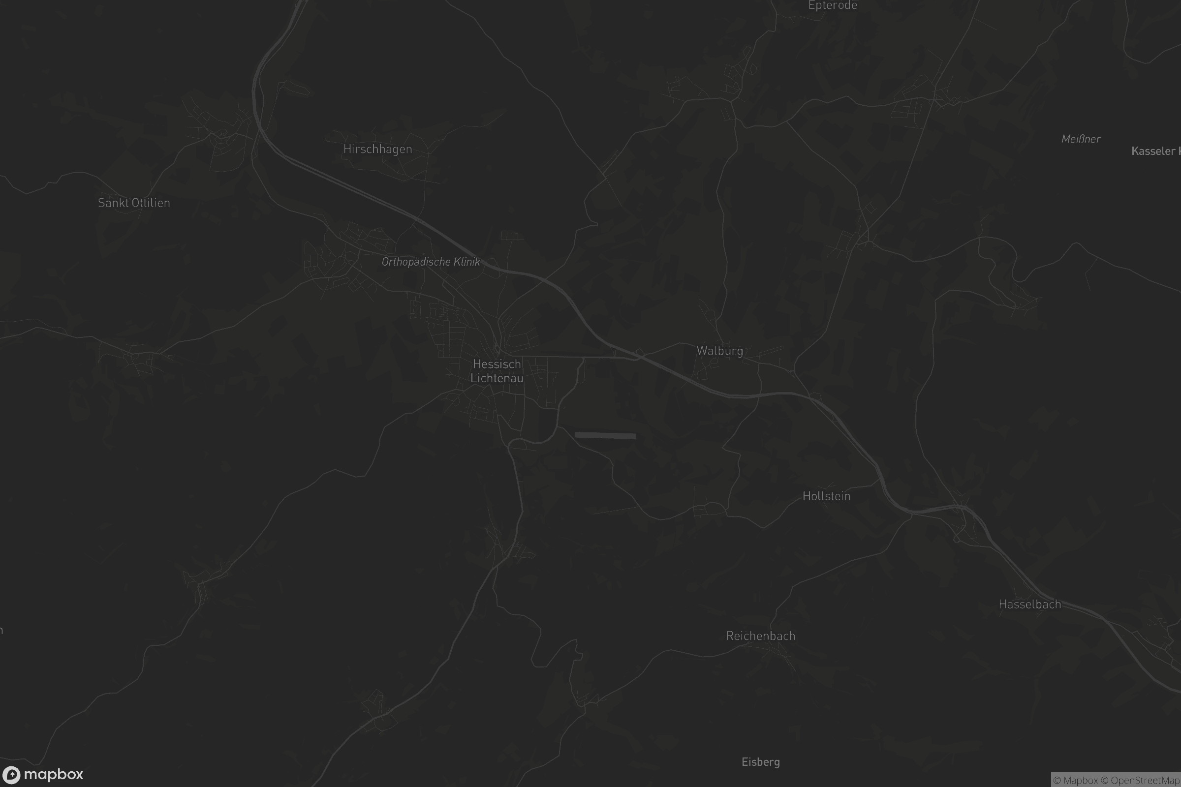 Karte von Hessisch Lichtenau