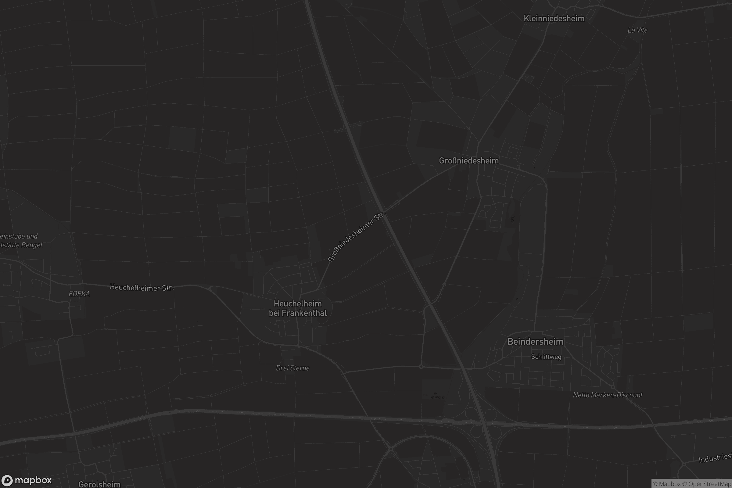 Karte von Heuchelheim bei Frankenthal