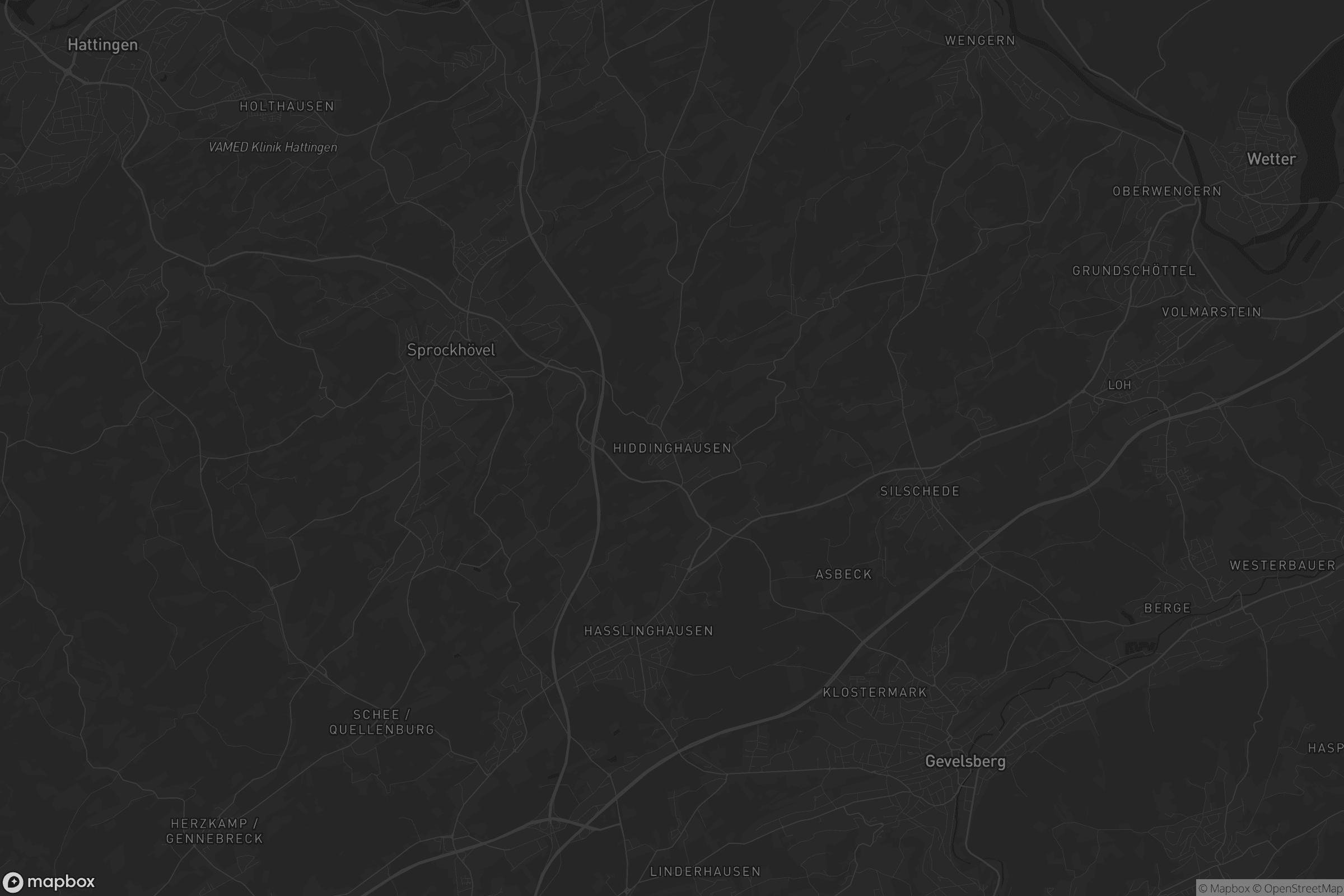 Karte von Hiddinghausen