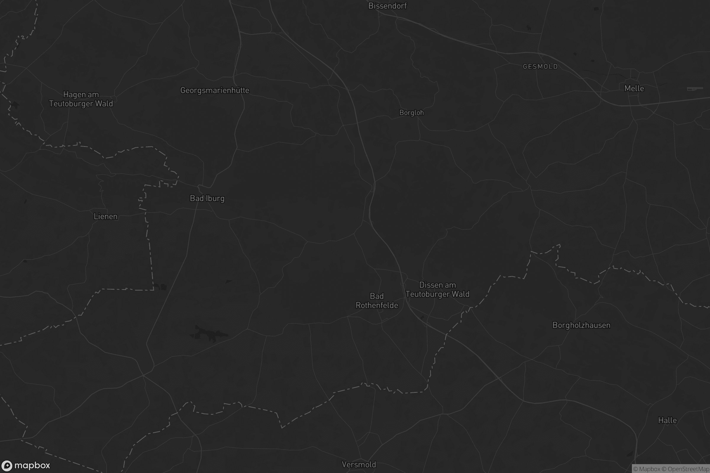 Karte von Hilter am Teutoburger Wald