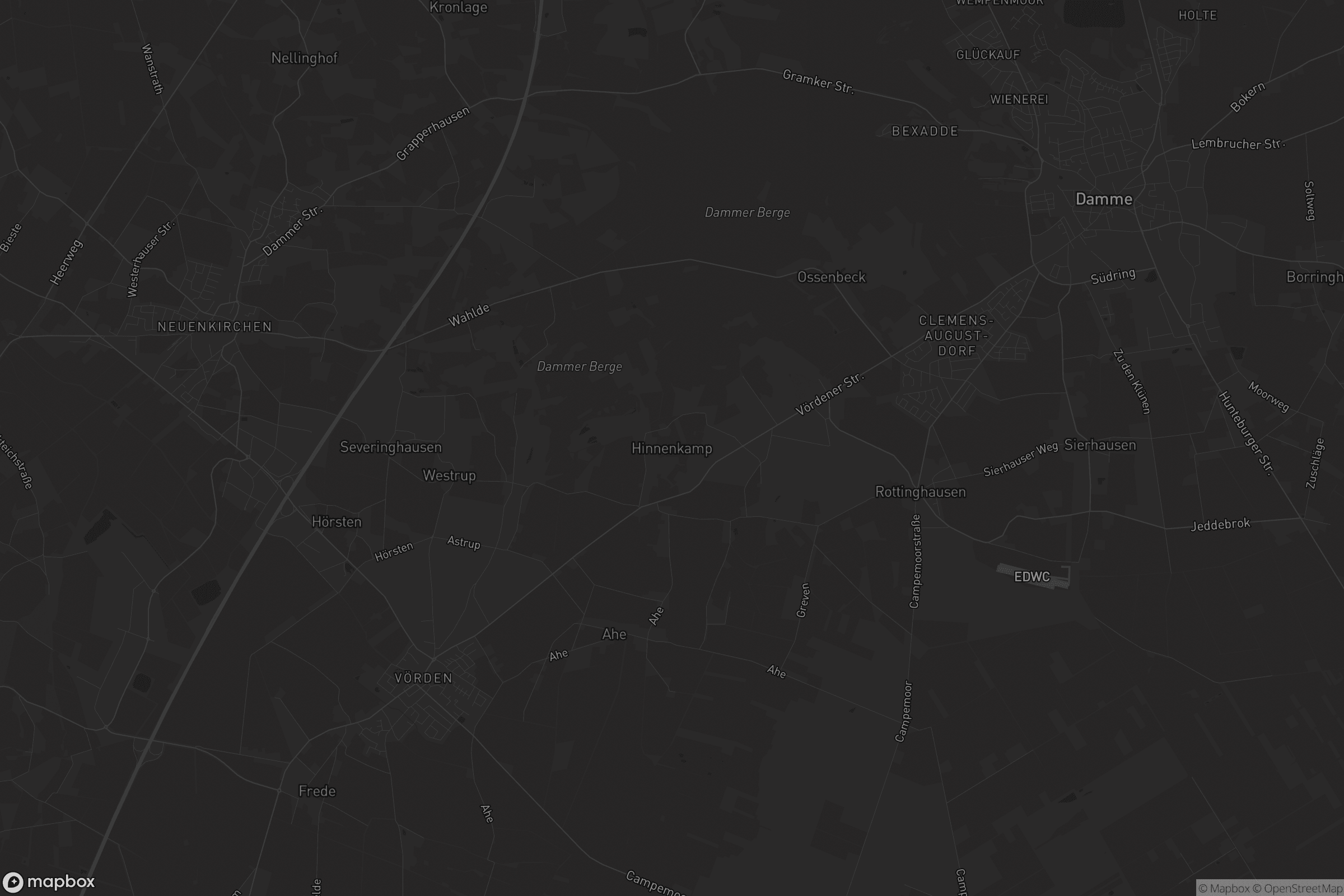 Karte von Hinnenkamp