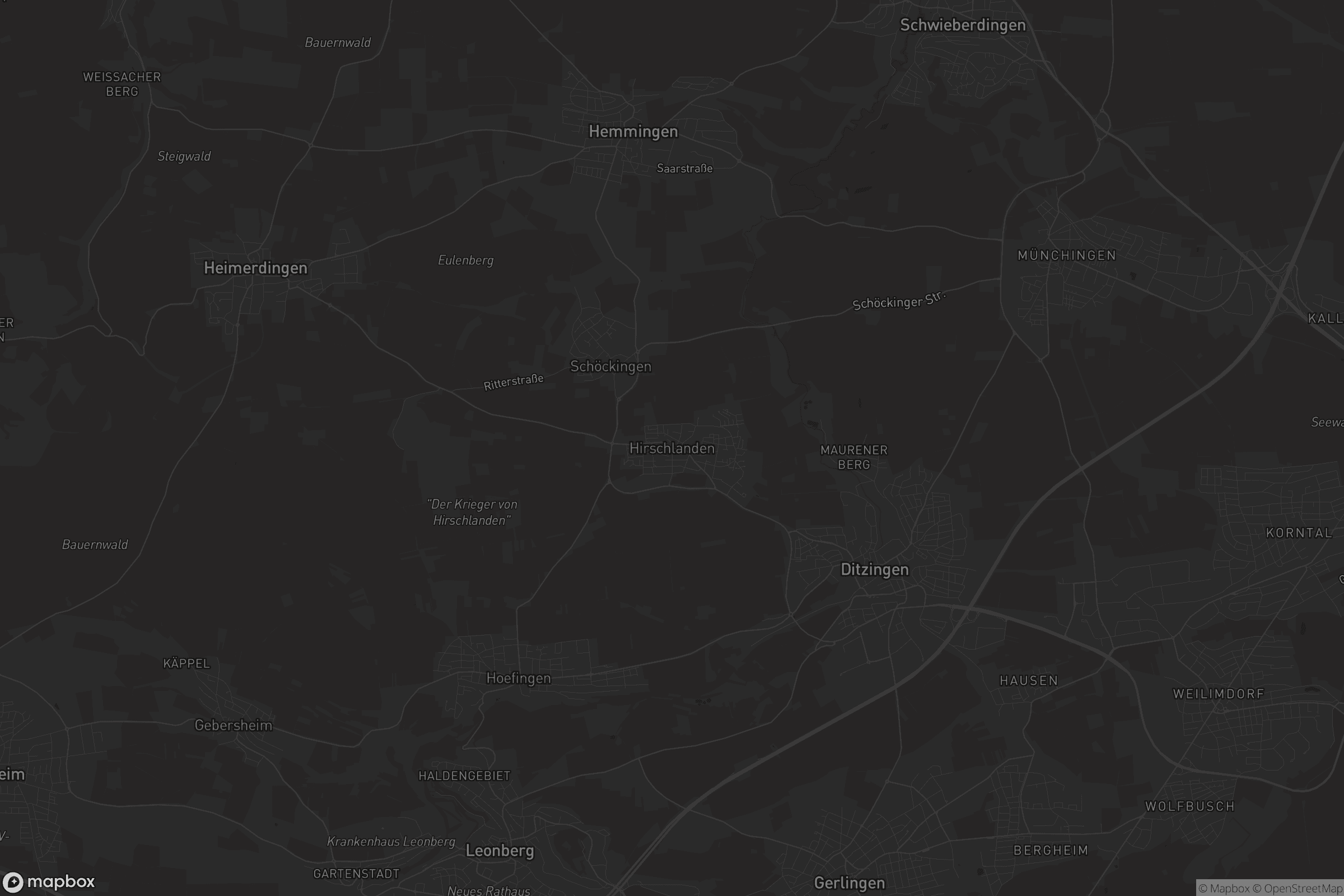 Karte von Hirschlanden