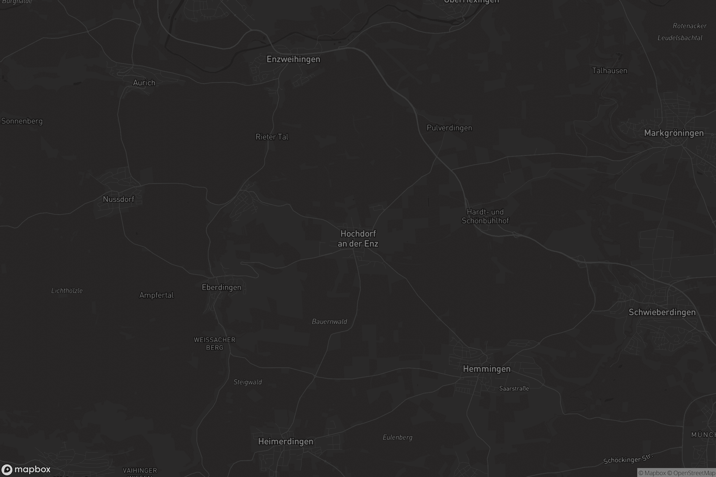 Karte von Hochdorf an der Enz