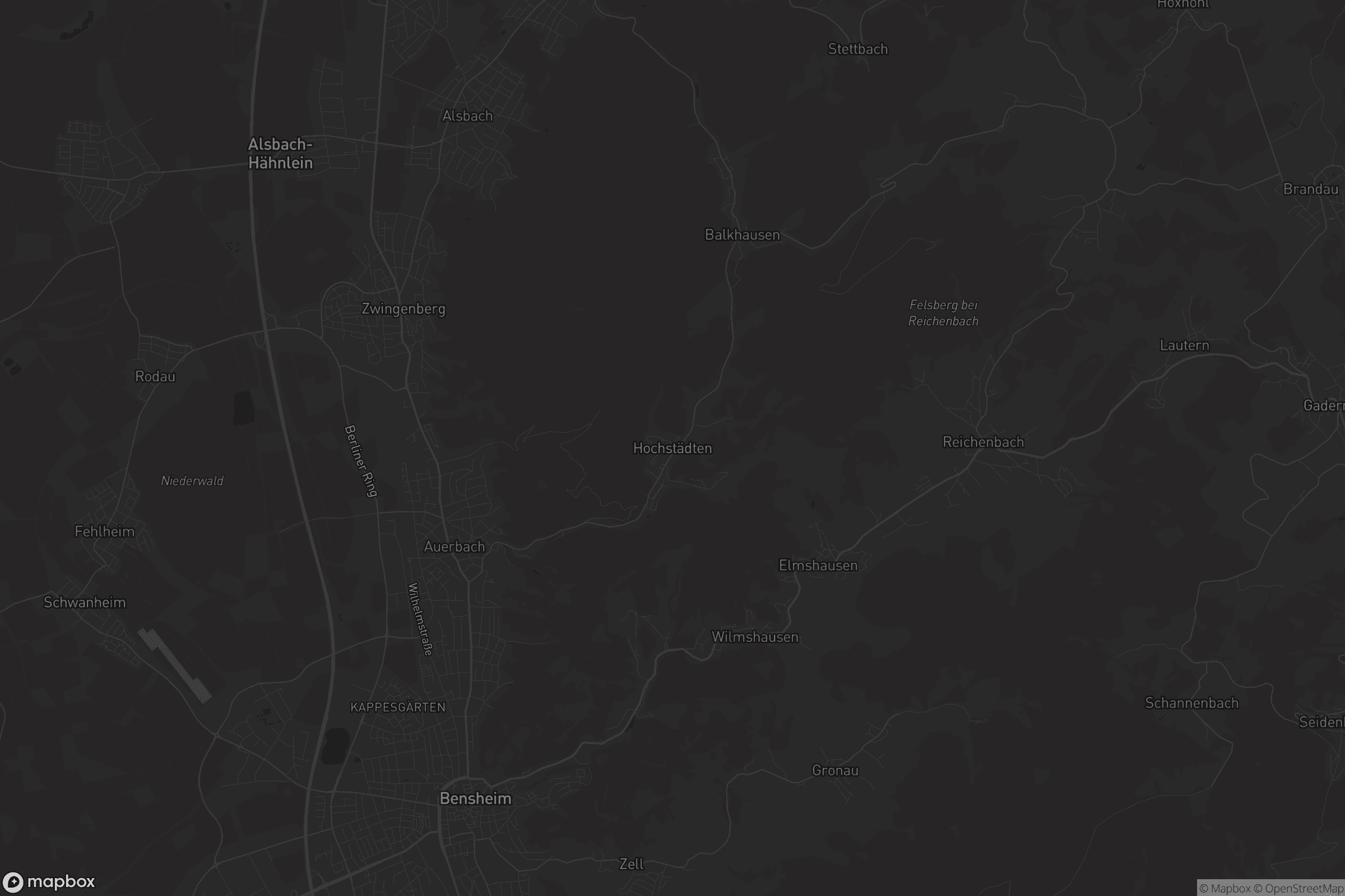 Karte von Hochstädten