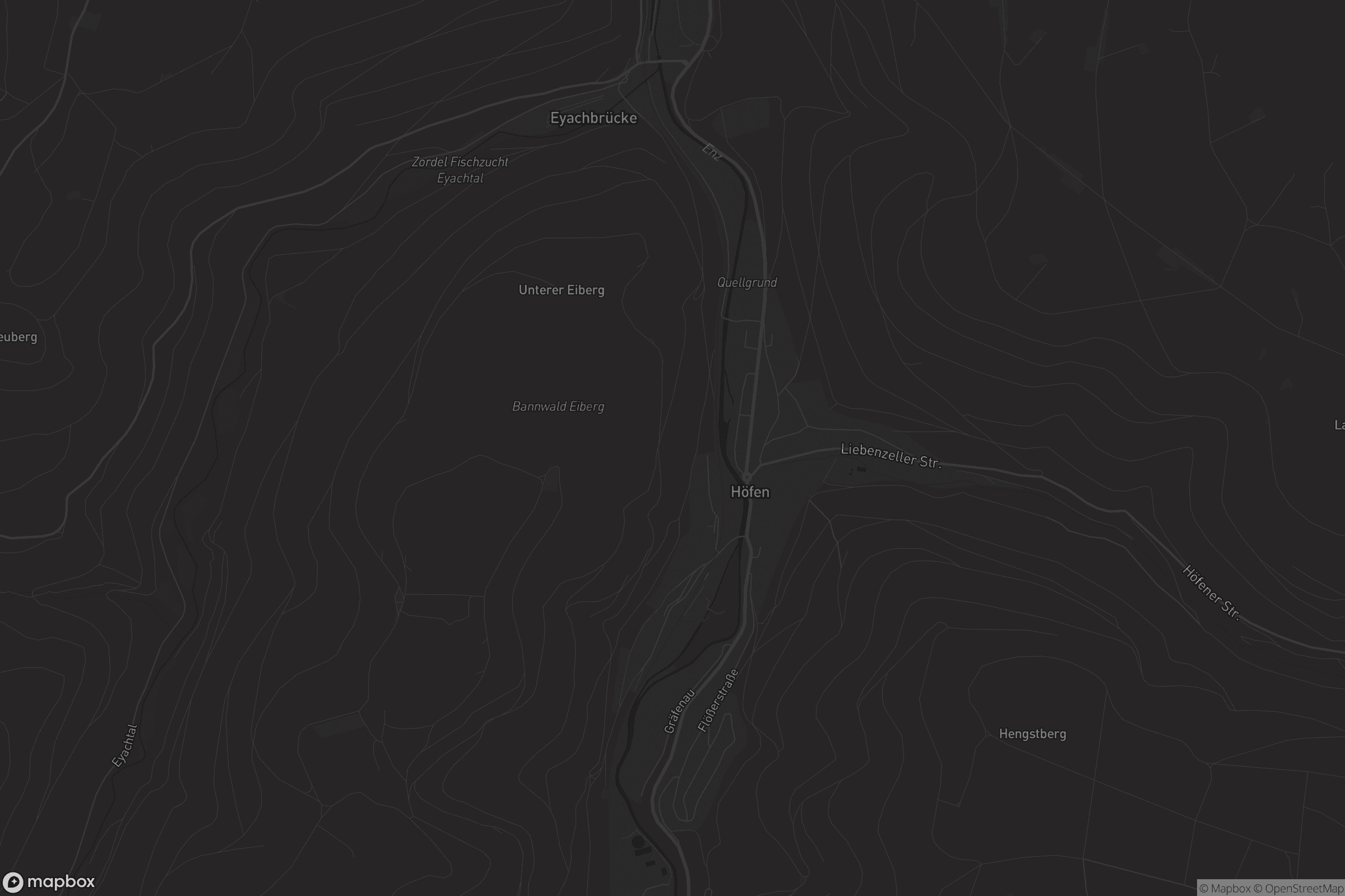 Karte von Höfen an der Enz