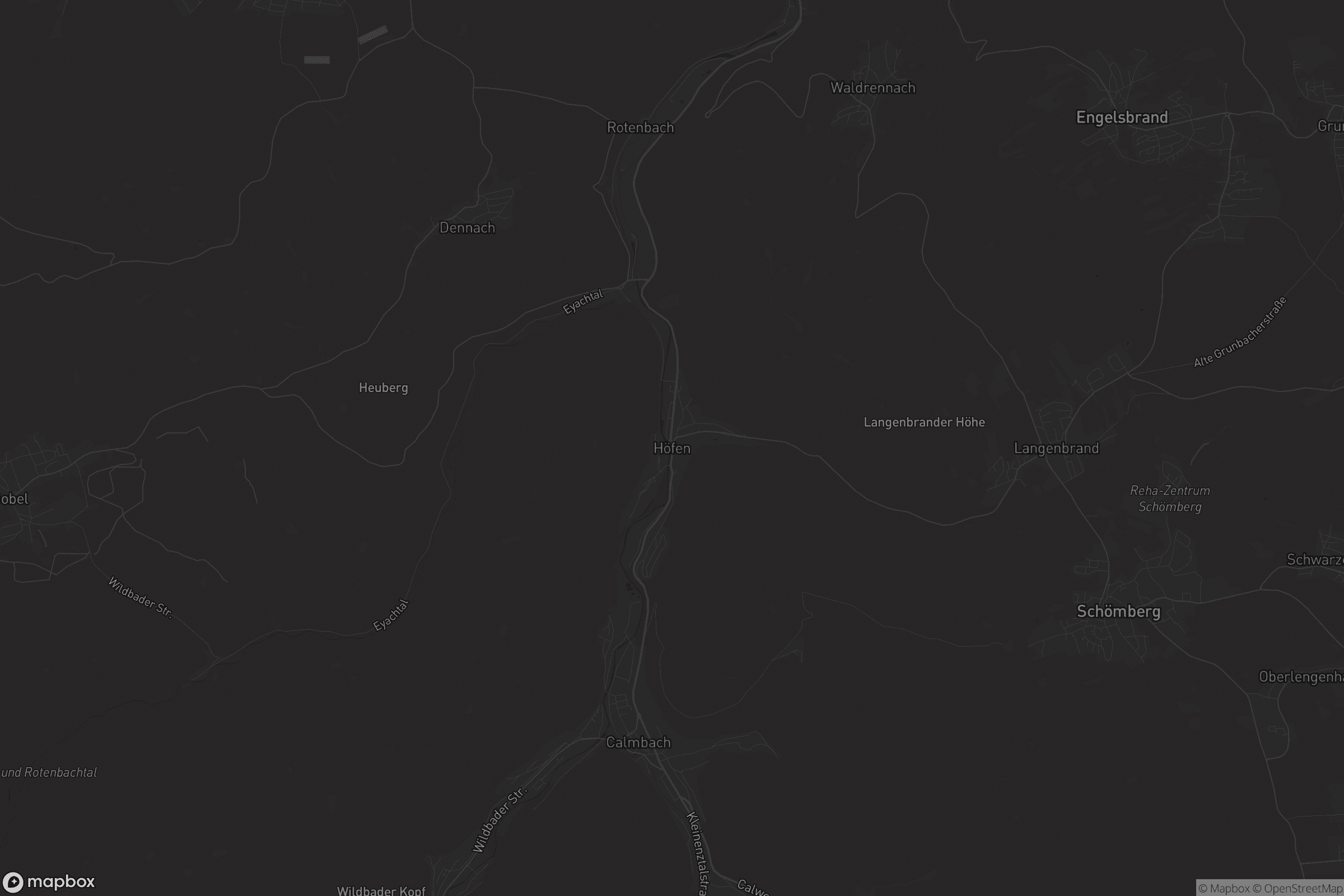 Karte von Höfen (Enz)