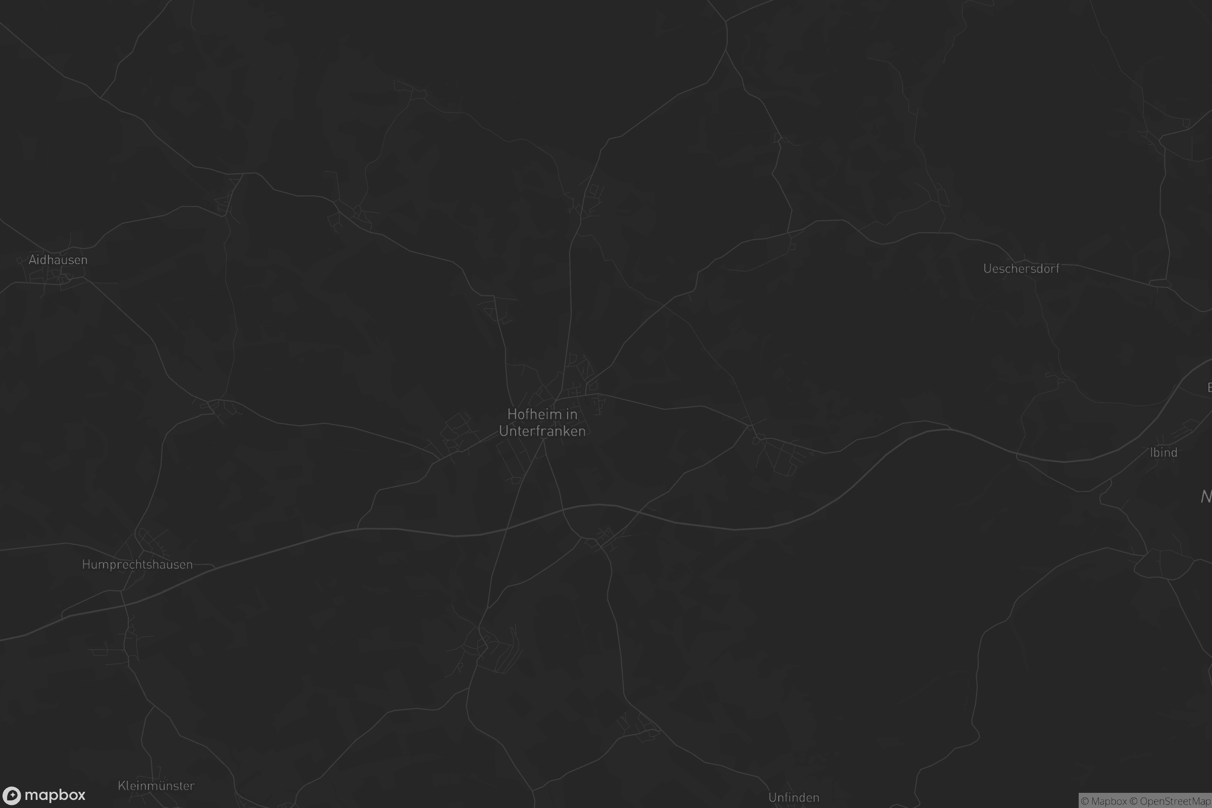 Karte von Hofheim in Unterfranken
