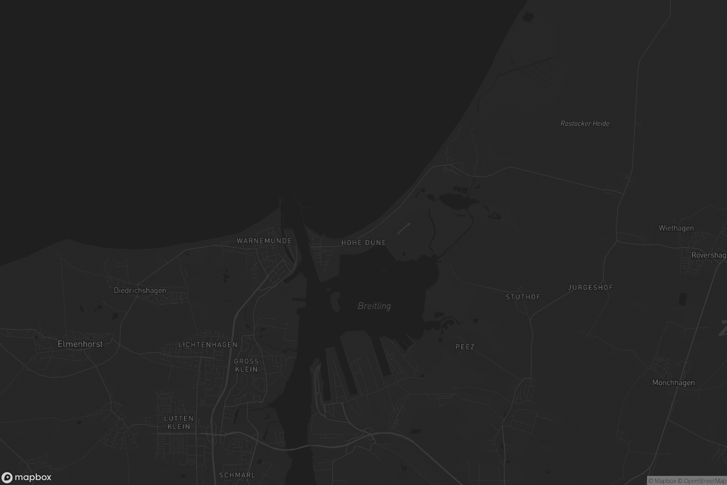 Karte von Hohe Düne