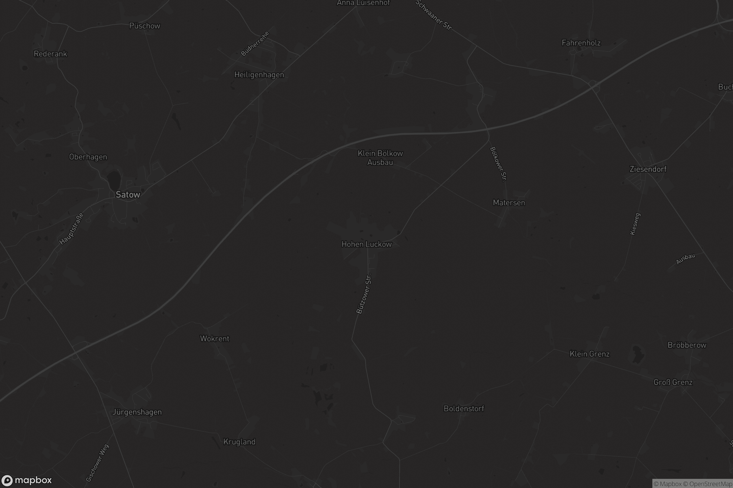 Karte von Hohen Luckow