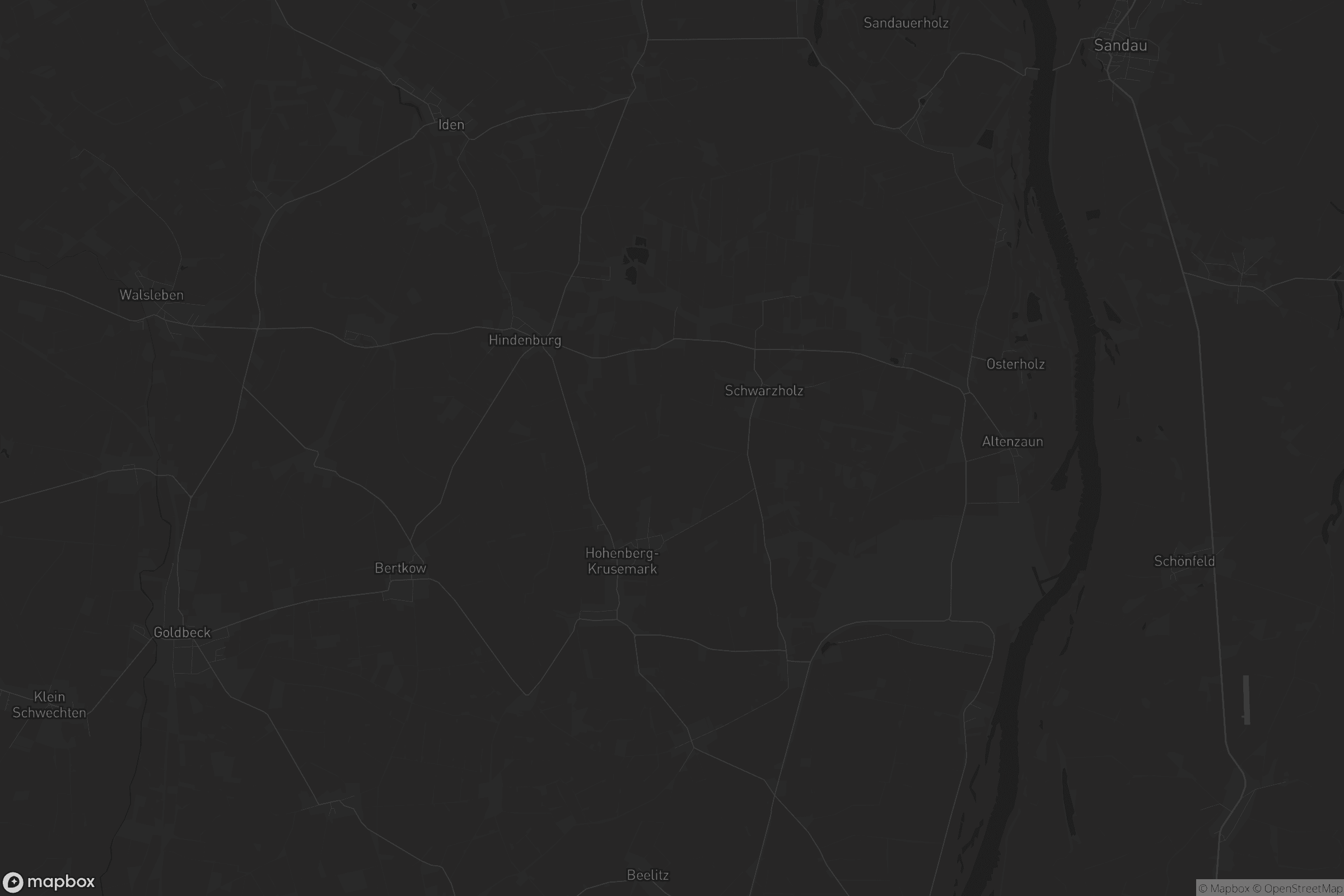 Karte von Hohenberg-Krusemark