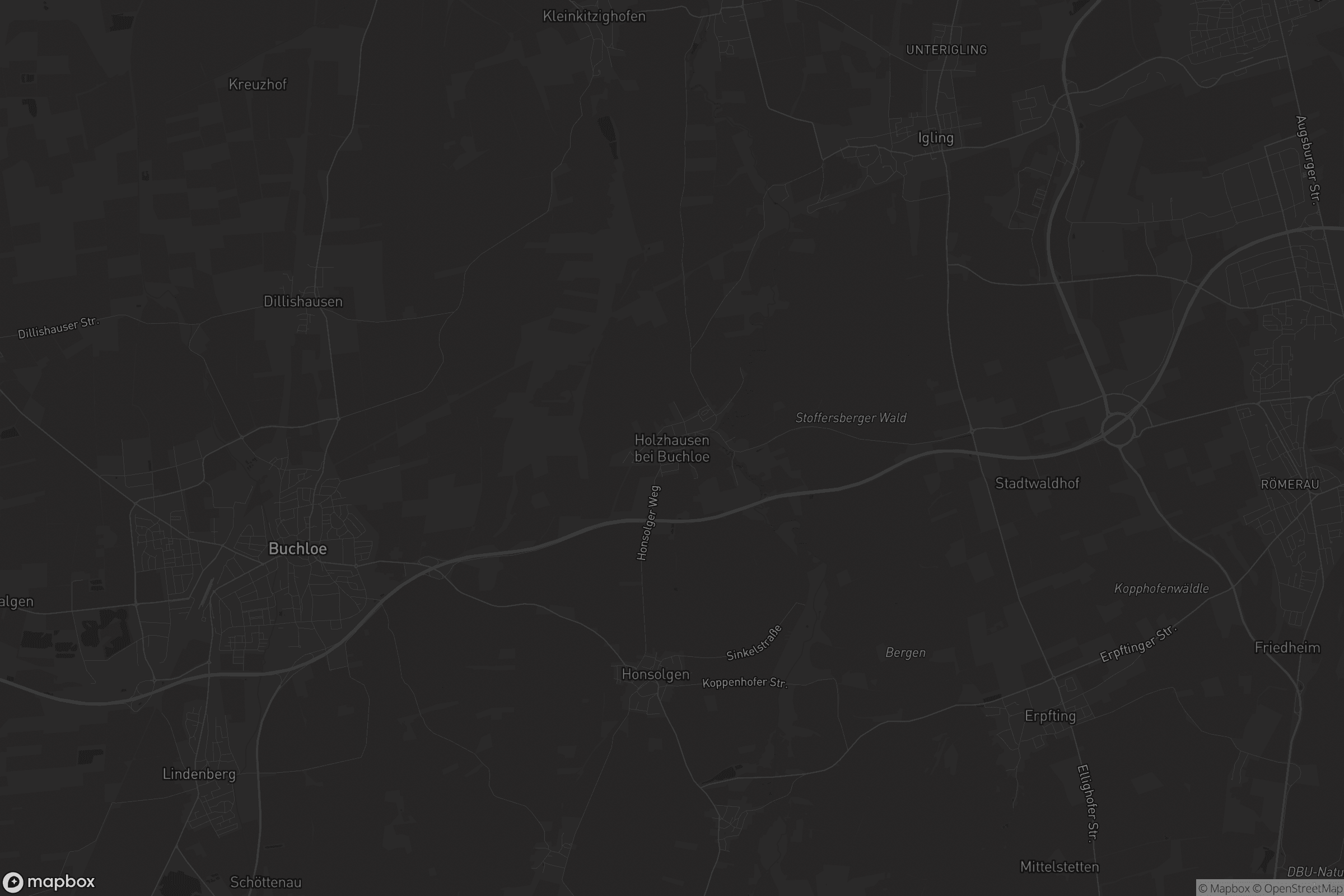 Karte von Holzhausen bei Buchloe