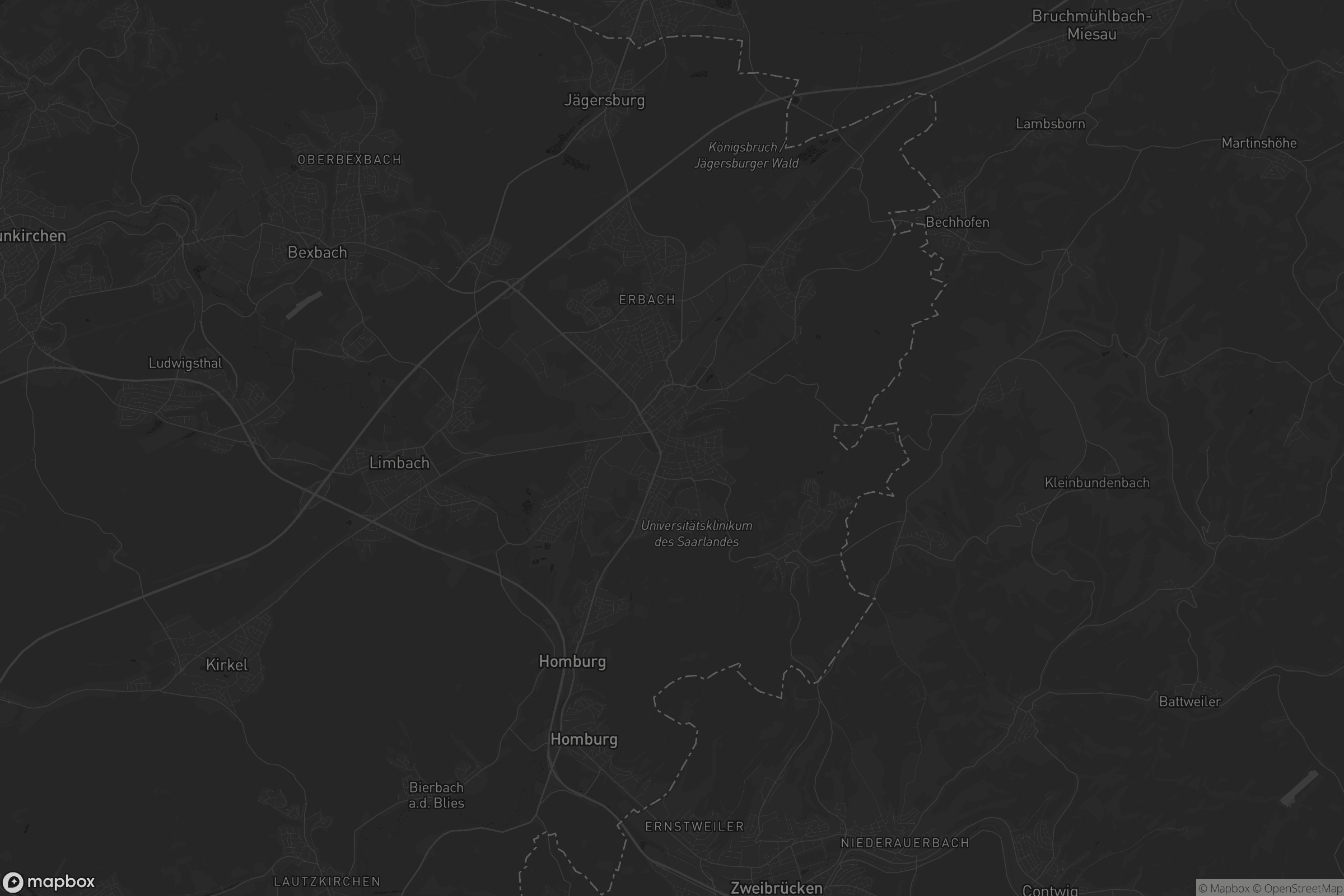 Karte von Homburg