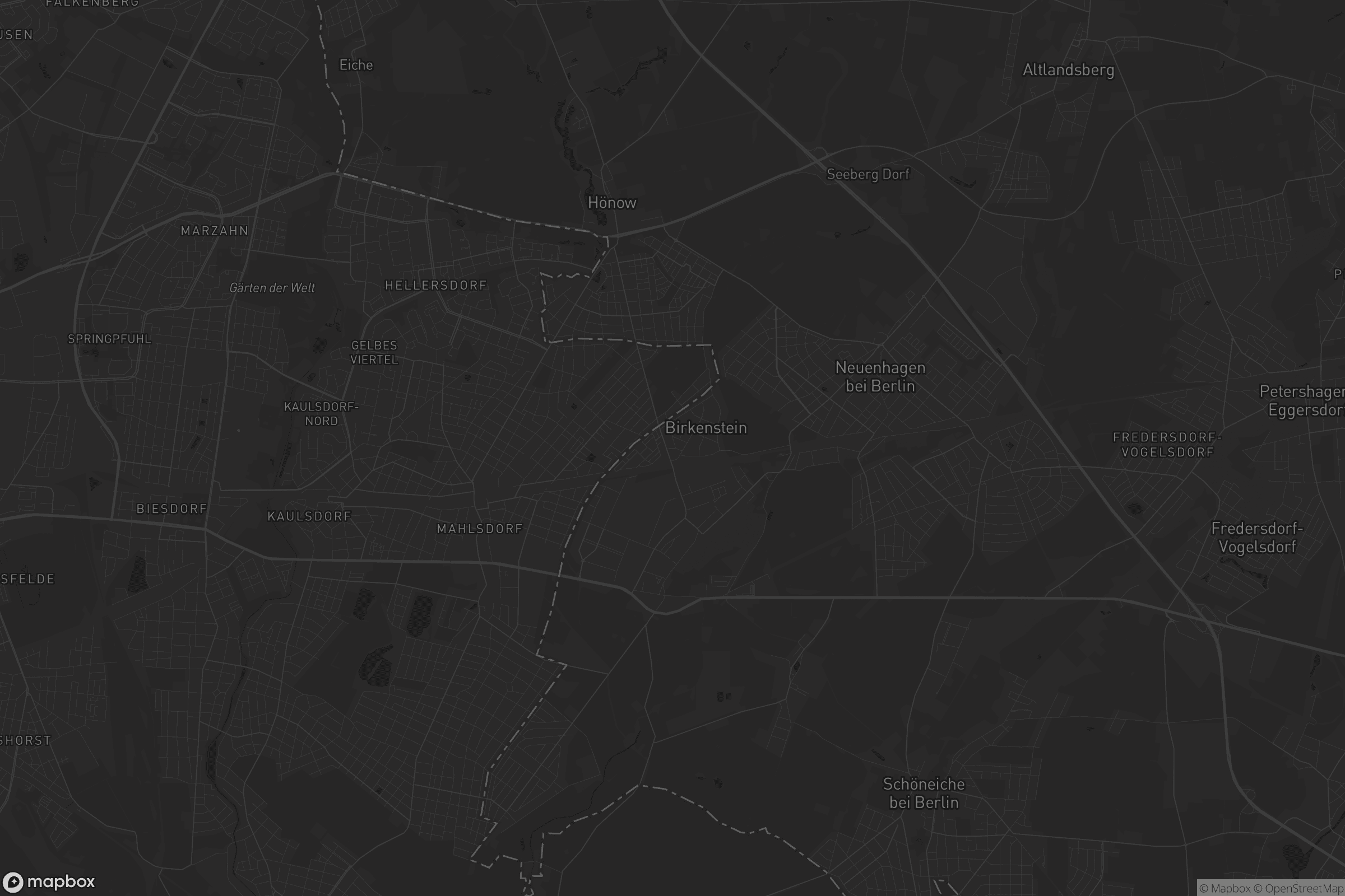 Karte von Hoppegarten