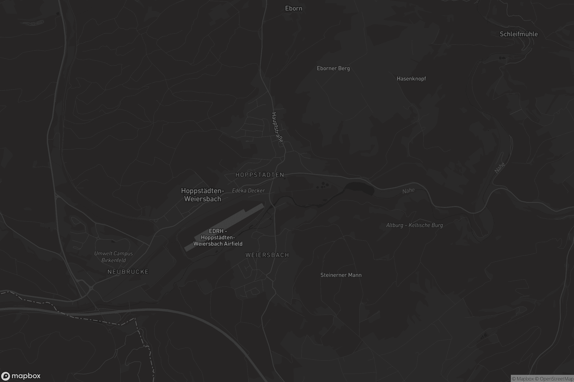 Karte von Hoppstädten-Weiersbach