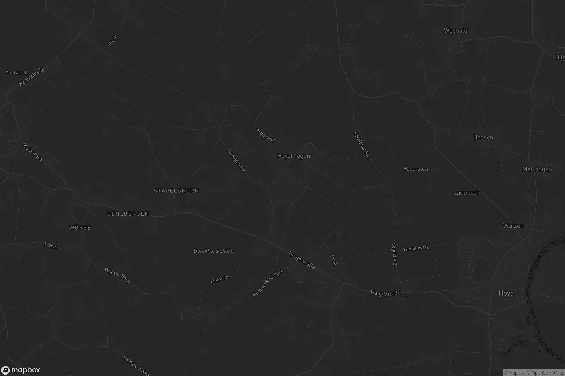 Karte von Hoyerhagen