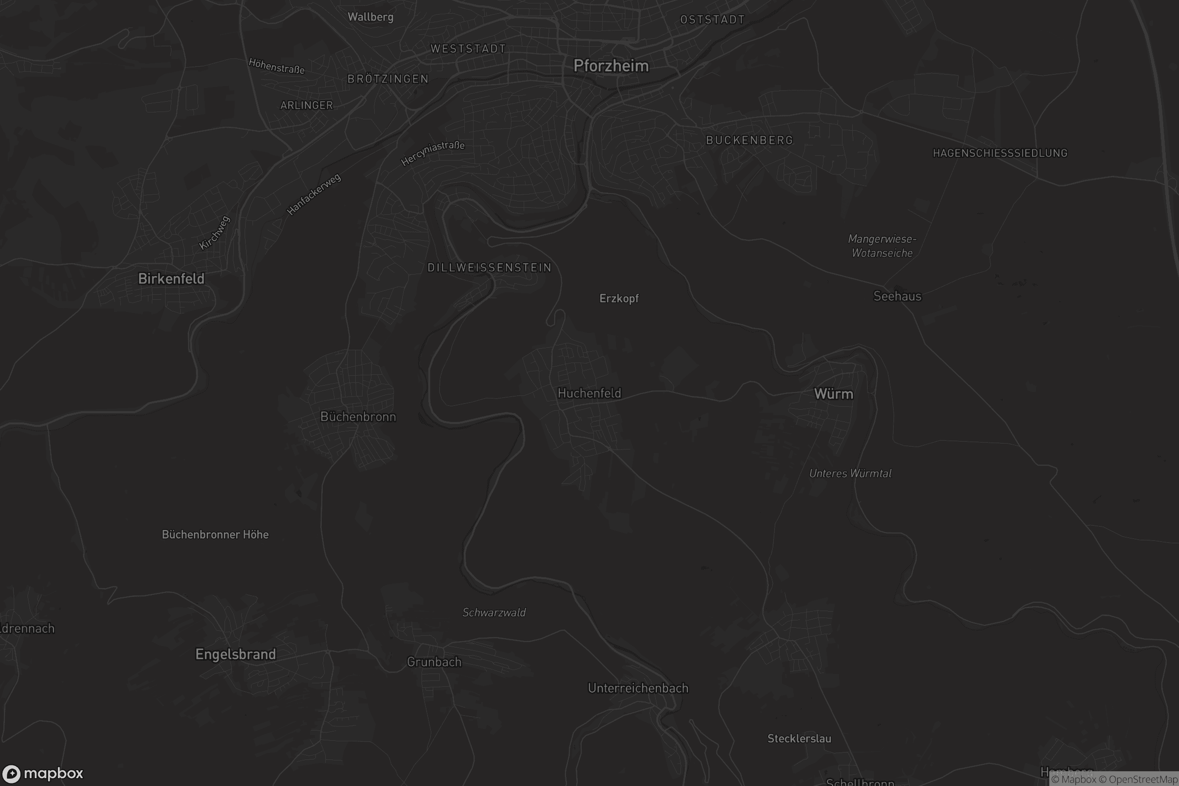 Karte von Huchenfeld