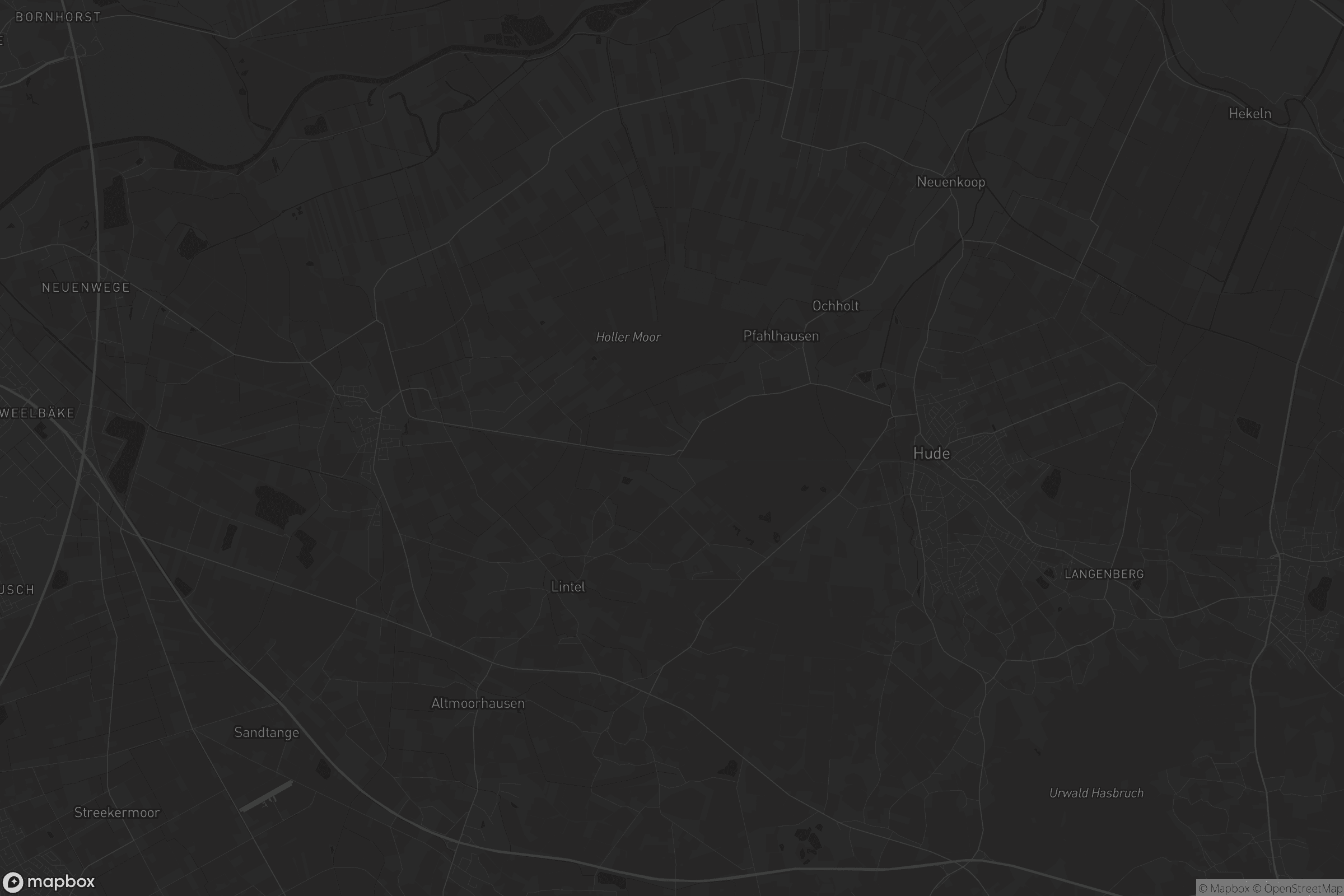 Karte von Hude (Oldenburg)