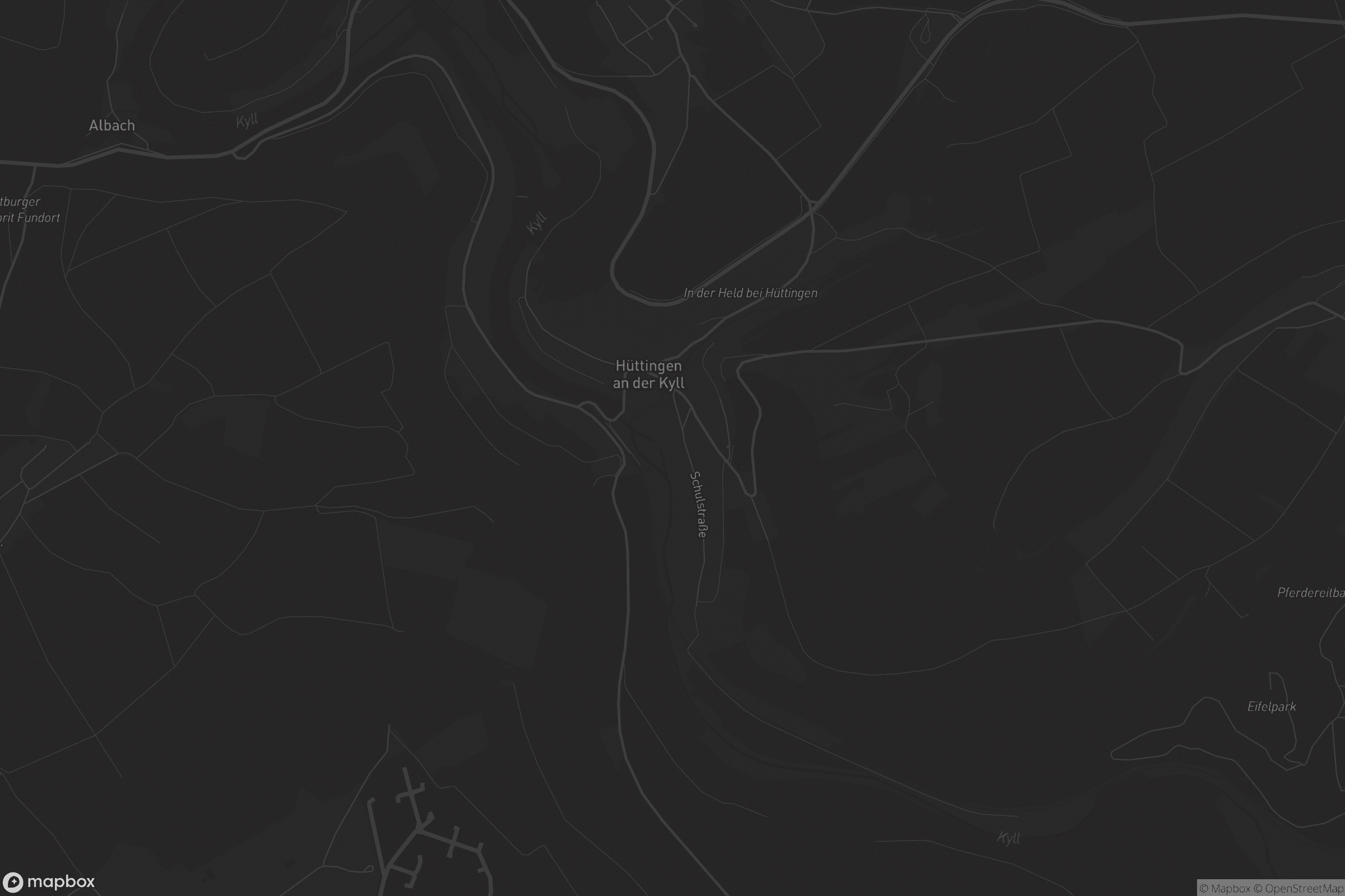 Karte von Hüttingen an der Kyll