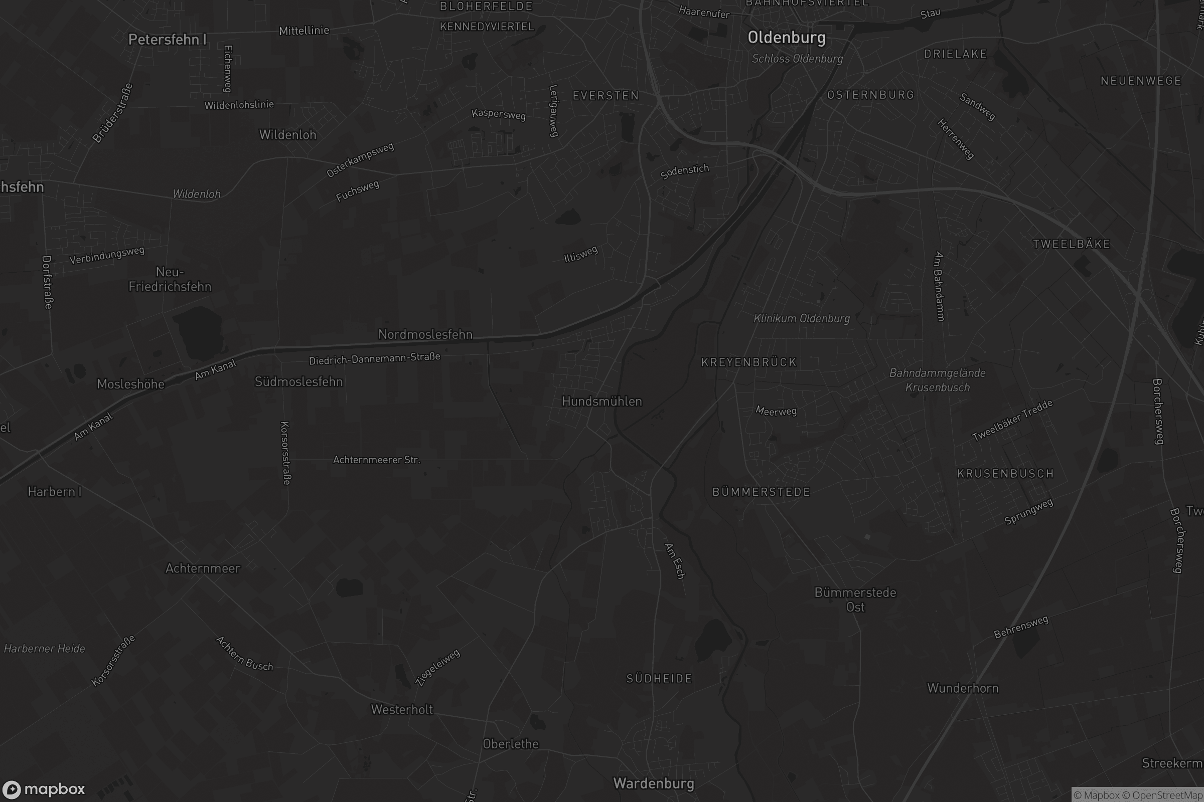 Karte von Hundsmühlen