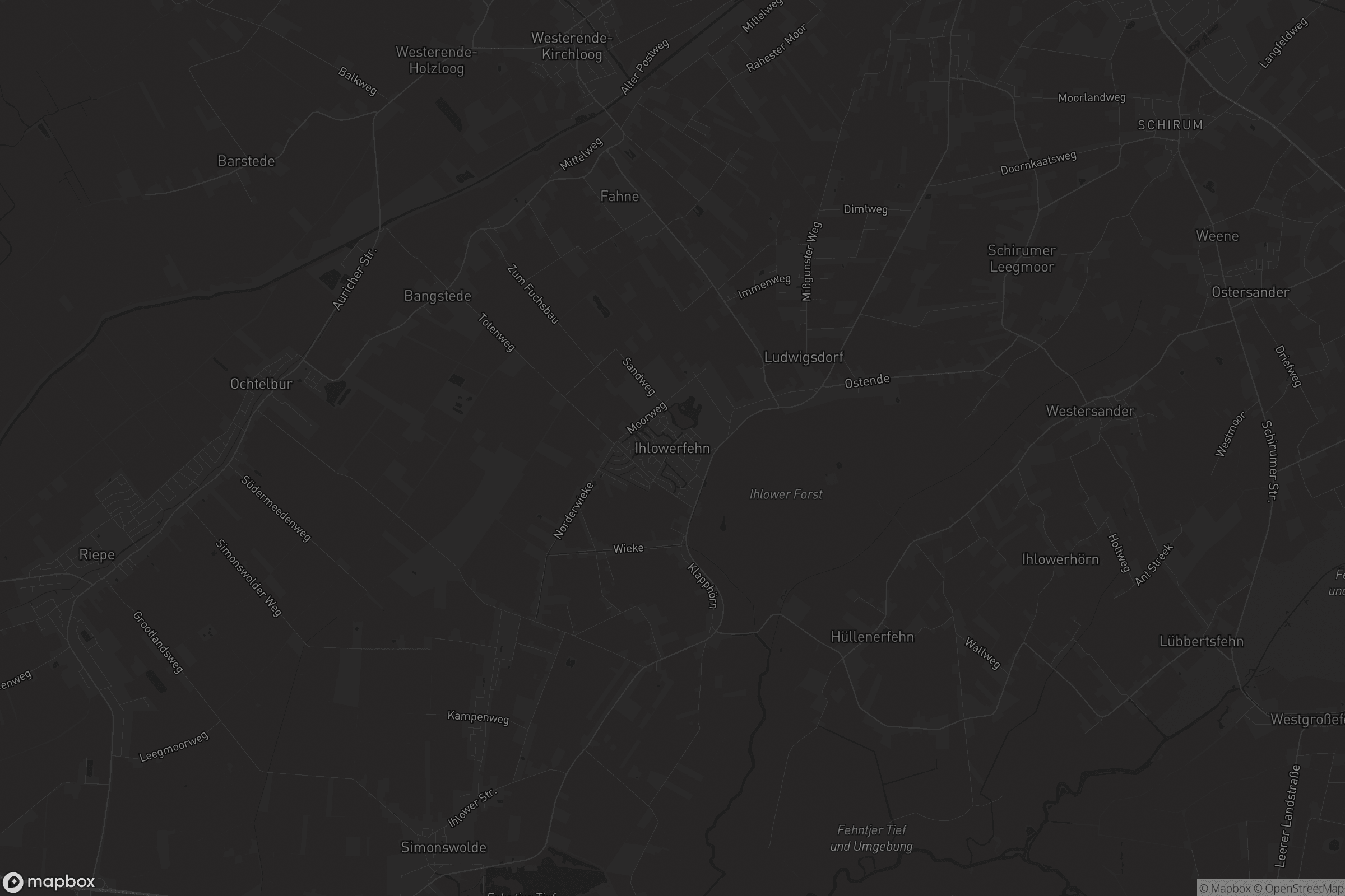 Karte von Ihlowerfehn