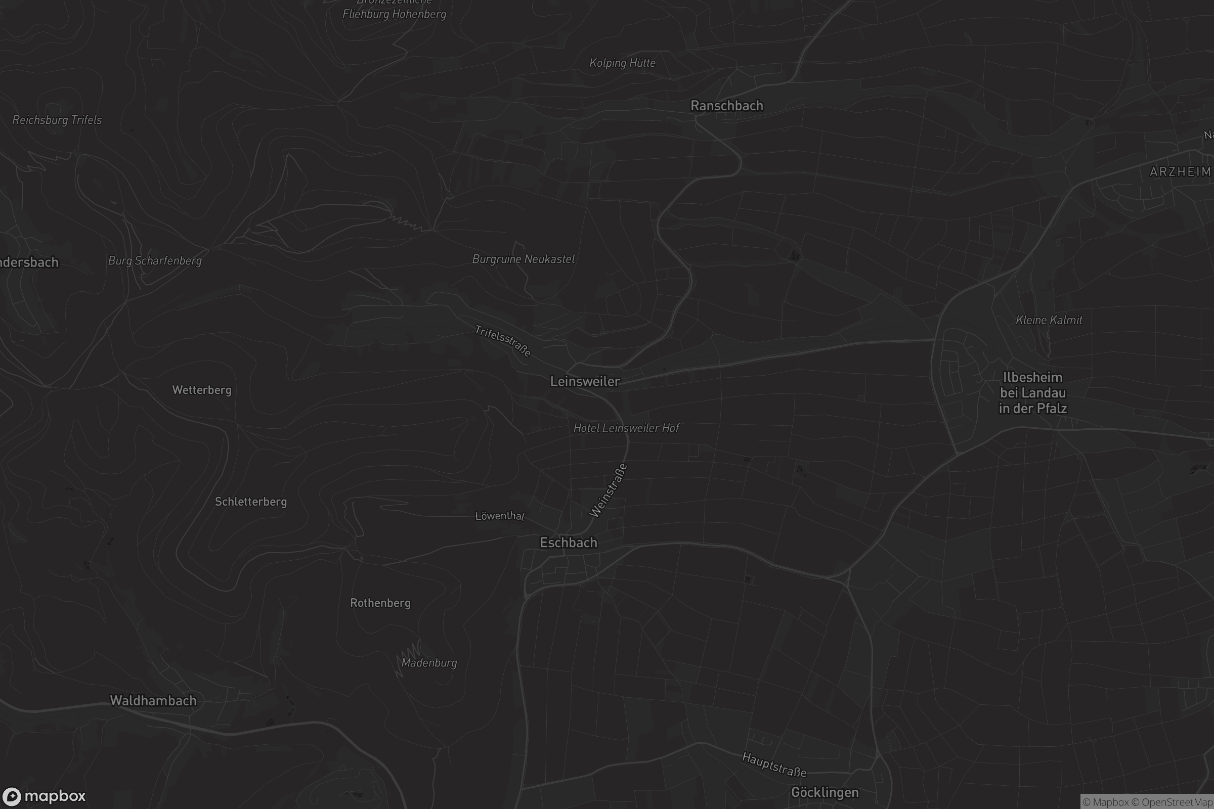 Karte von Ilbesheim bei Landau in der Pfalz