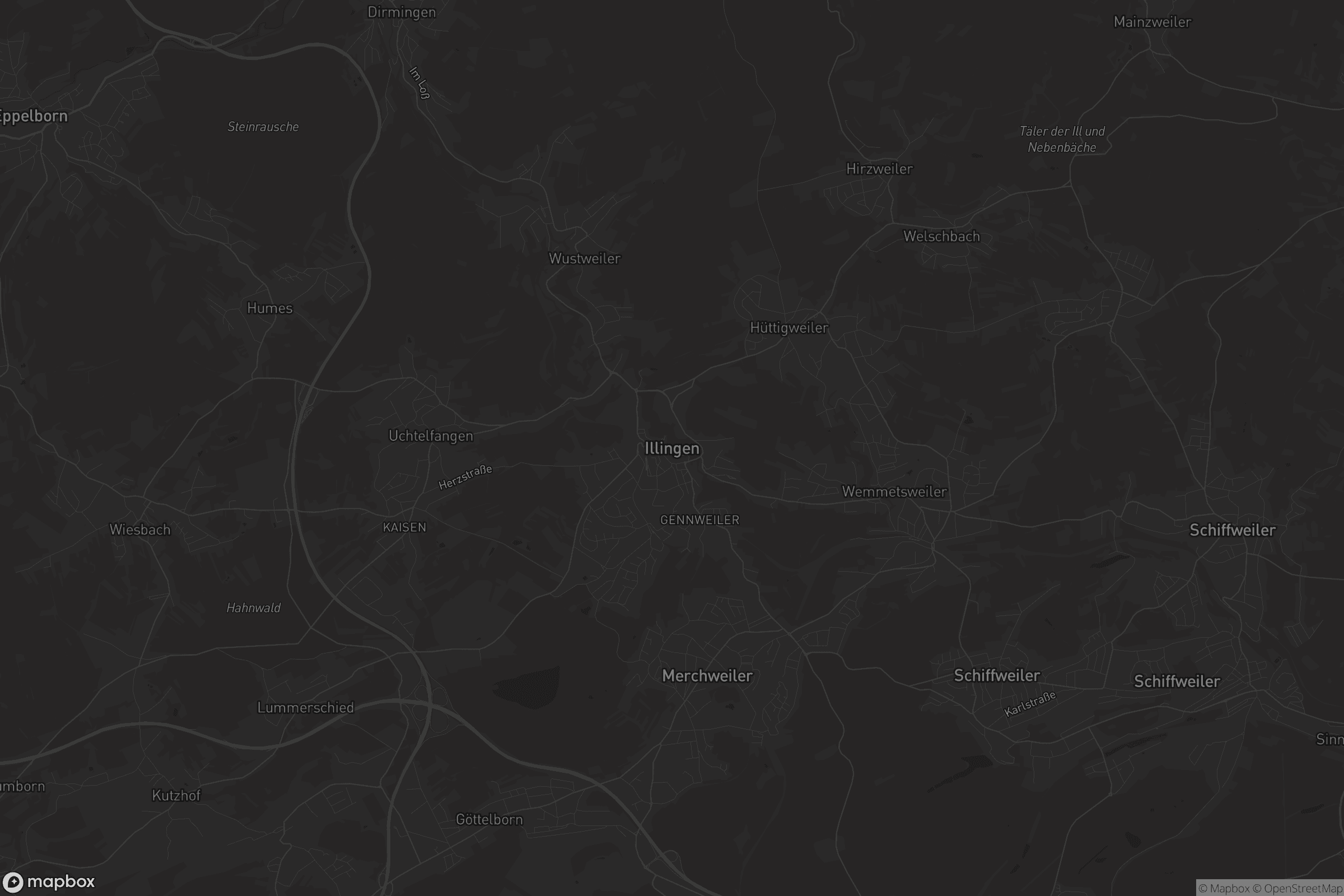 Karte von Illingen, Saar