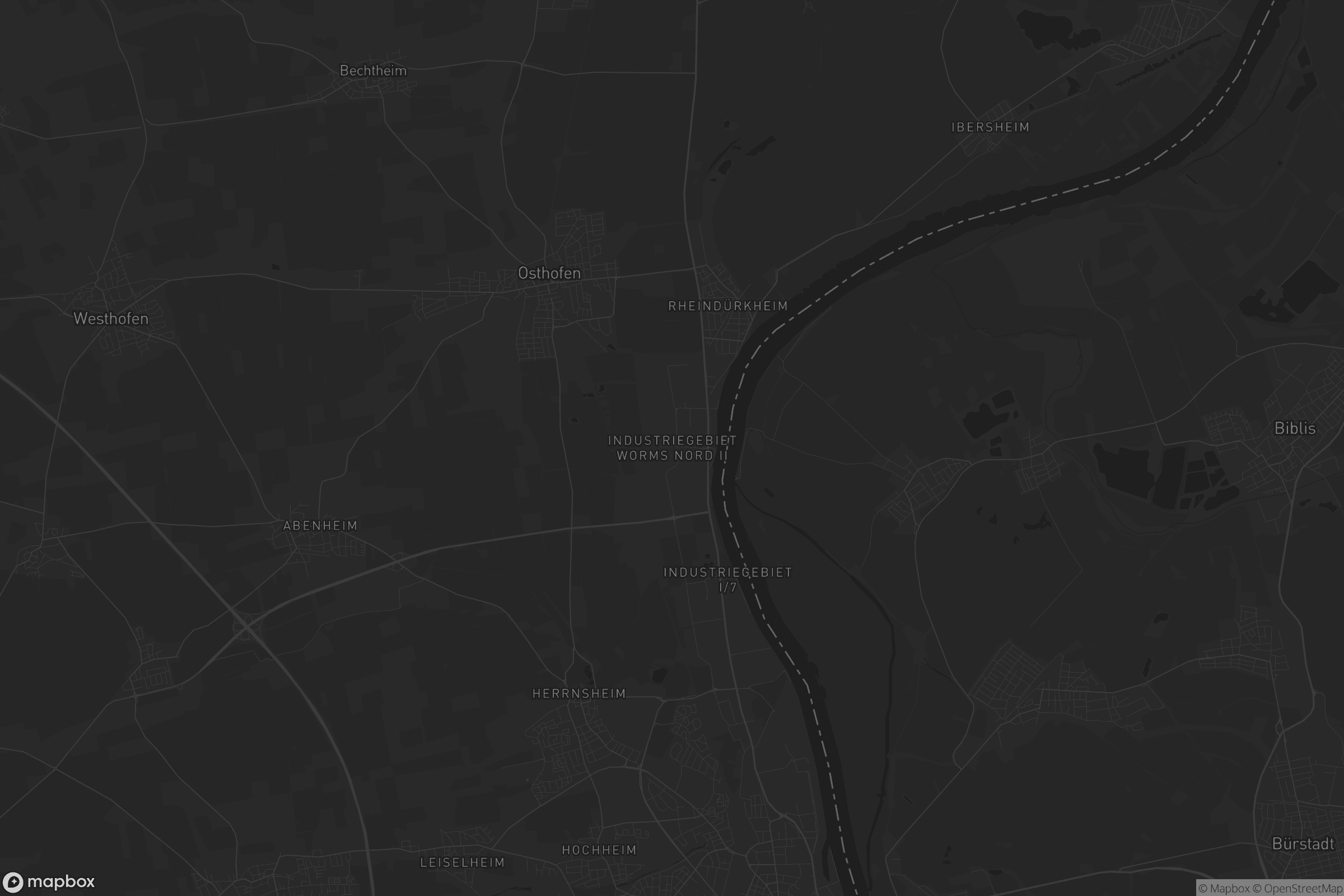 Karte von Industriegebiet Worms Nord II