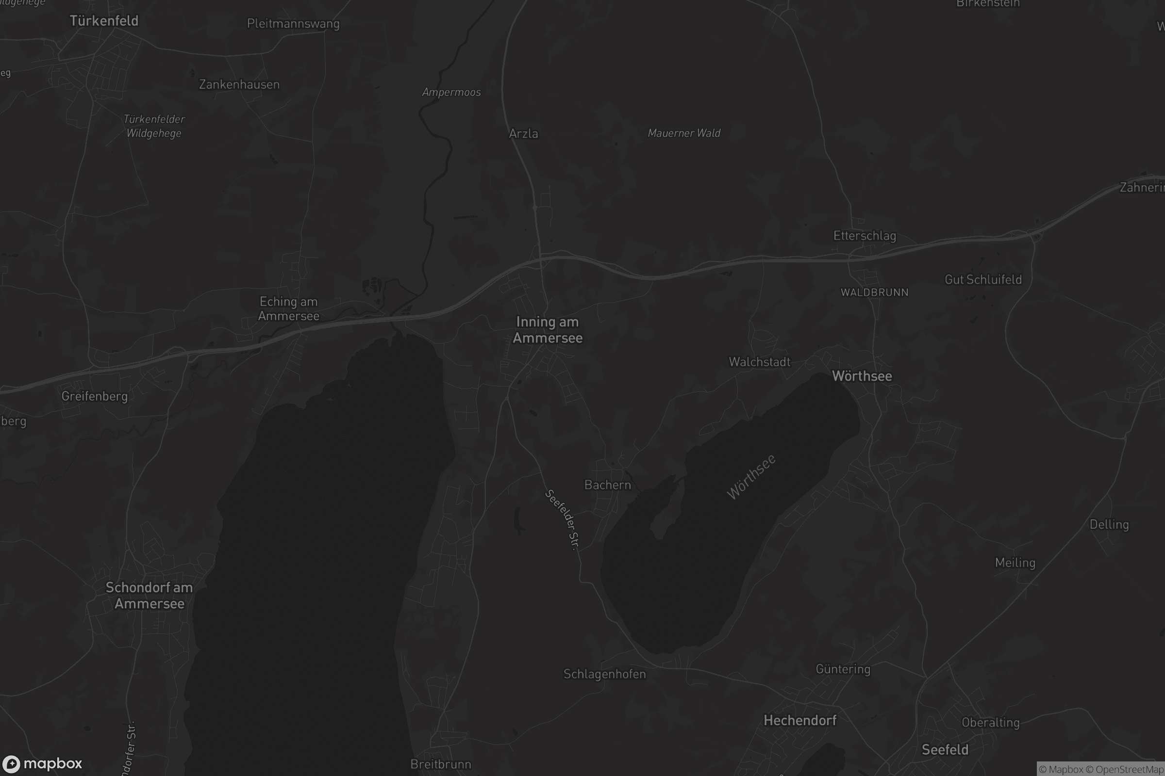 Karte von Inning am Ammersee
