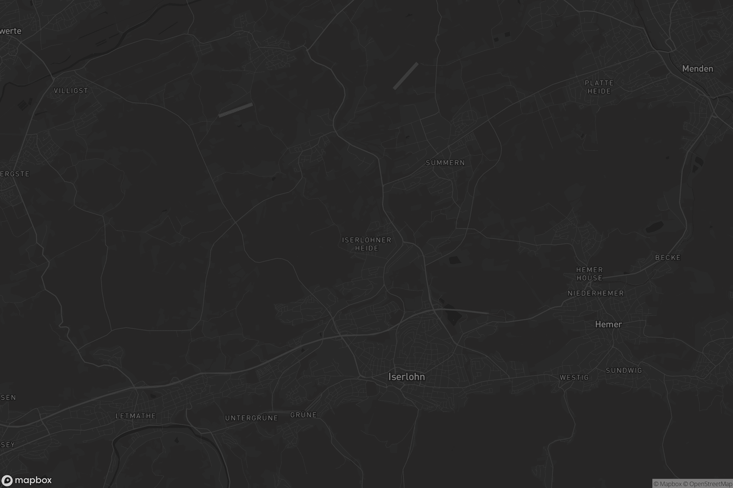 Karte von Iserlohner Heide