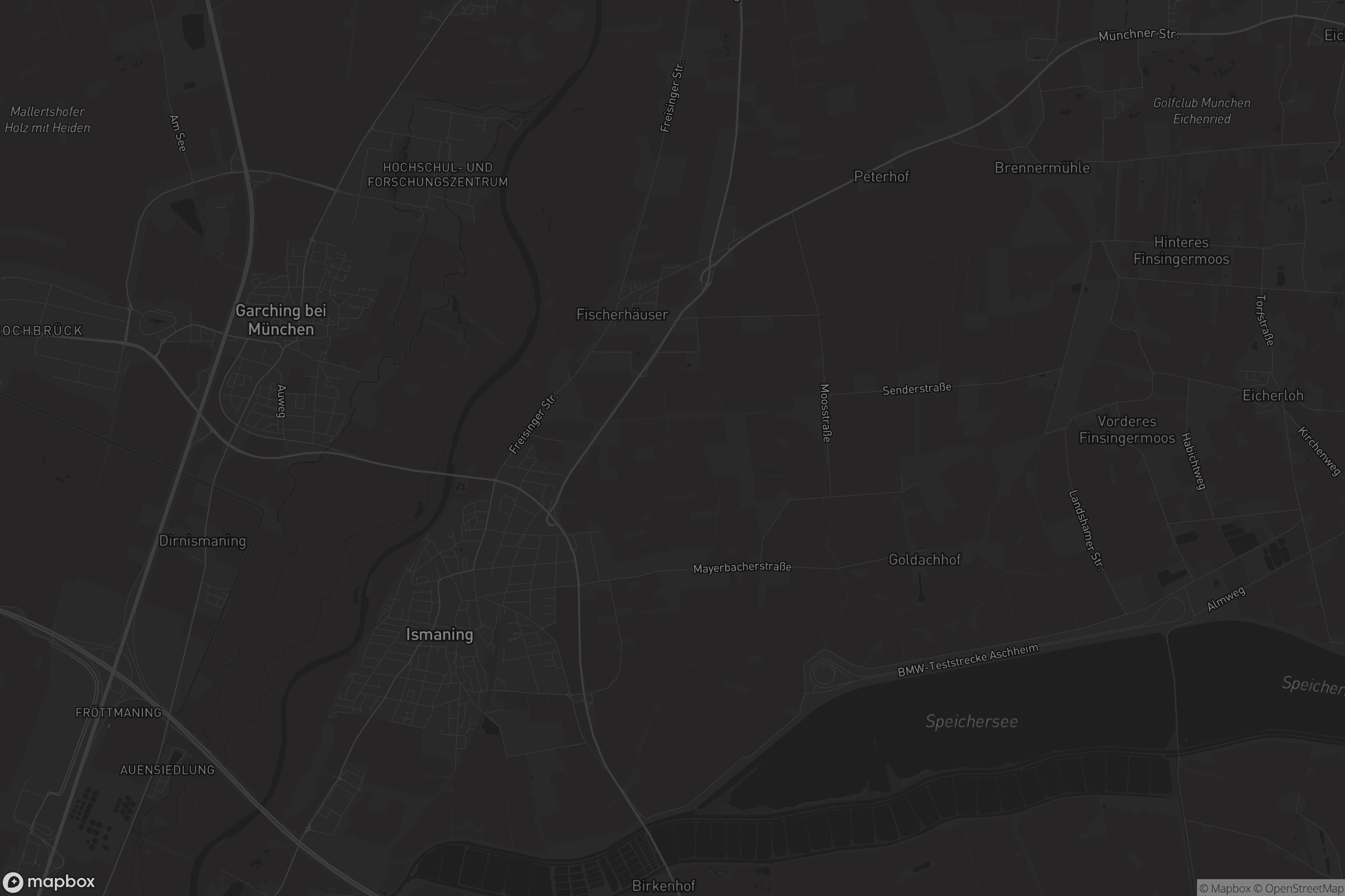 Karte von Ismaning