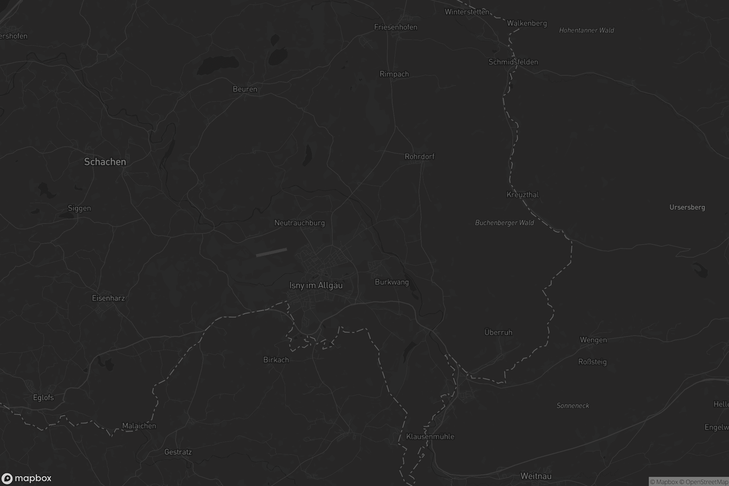 Karte von Isny im Allgäu