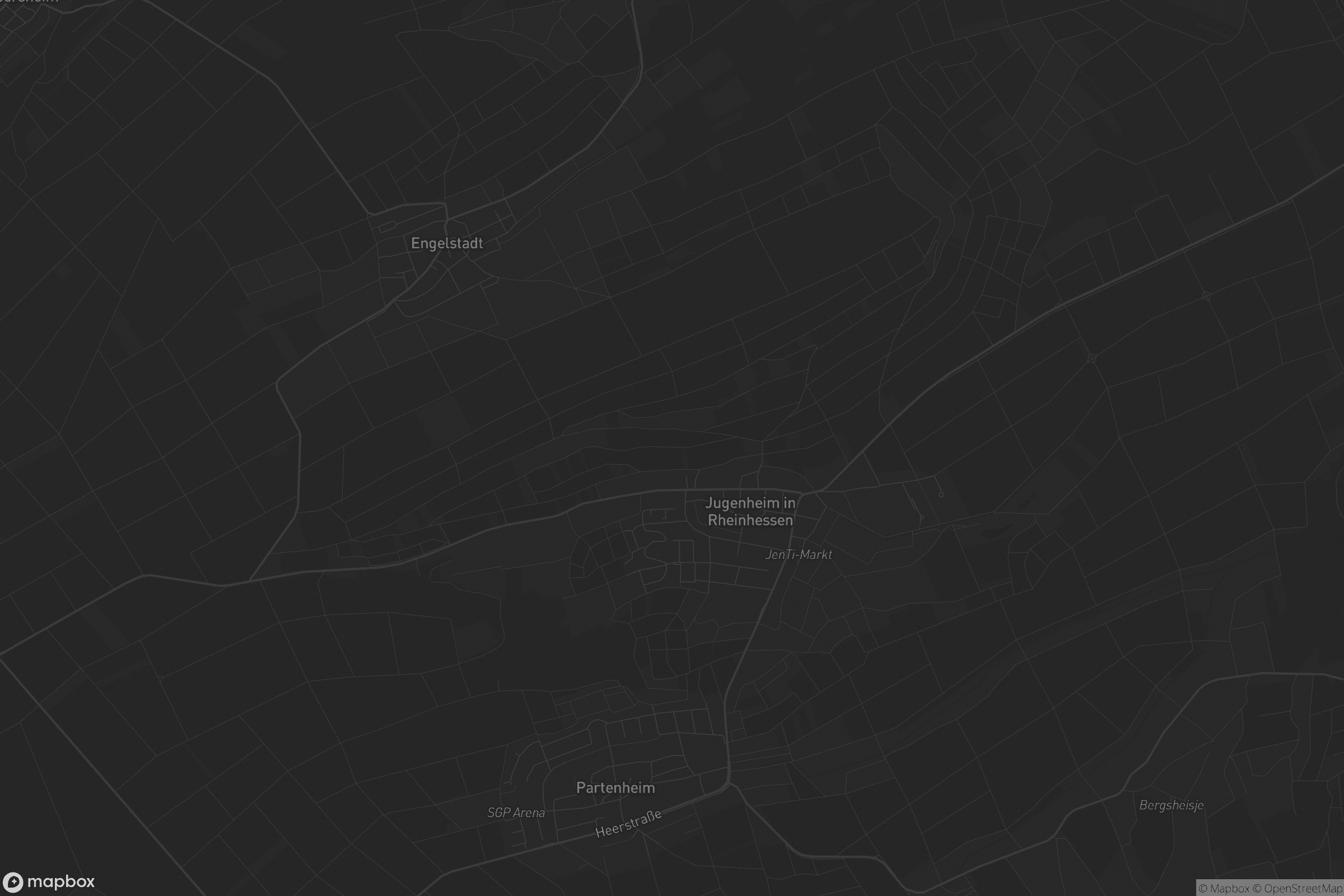 Karte von Jugenheim in Rheinhessen