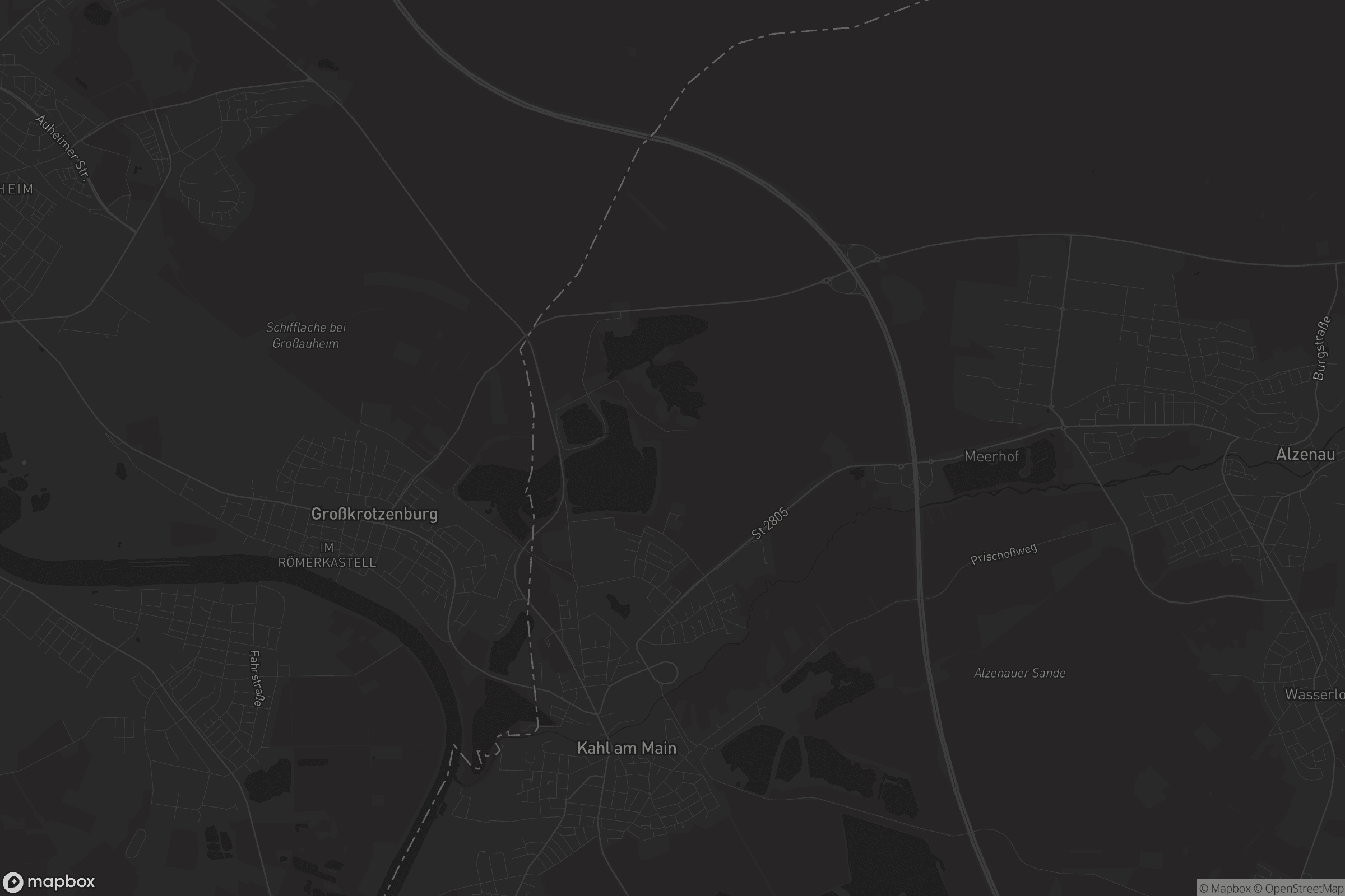 Karte von Kahl am Main