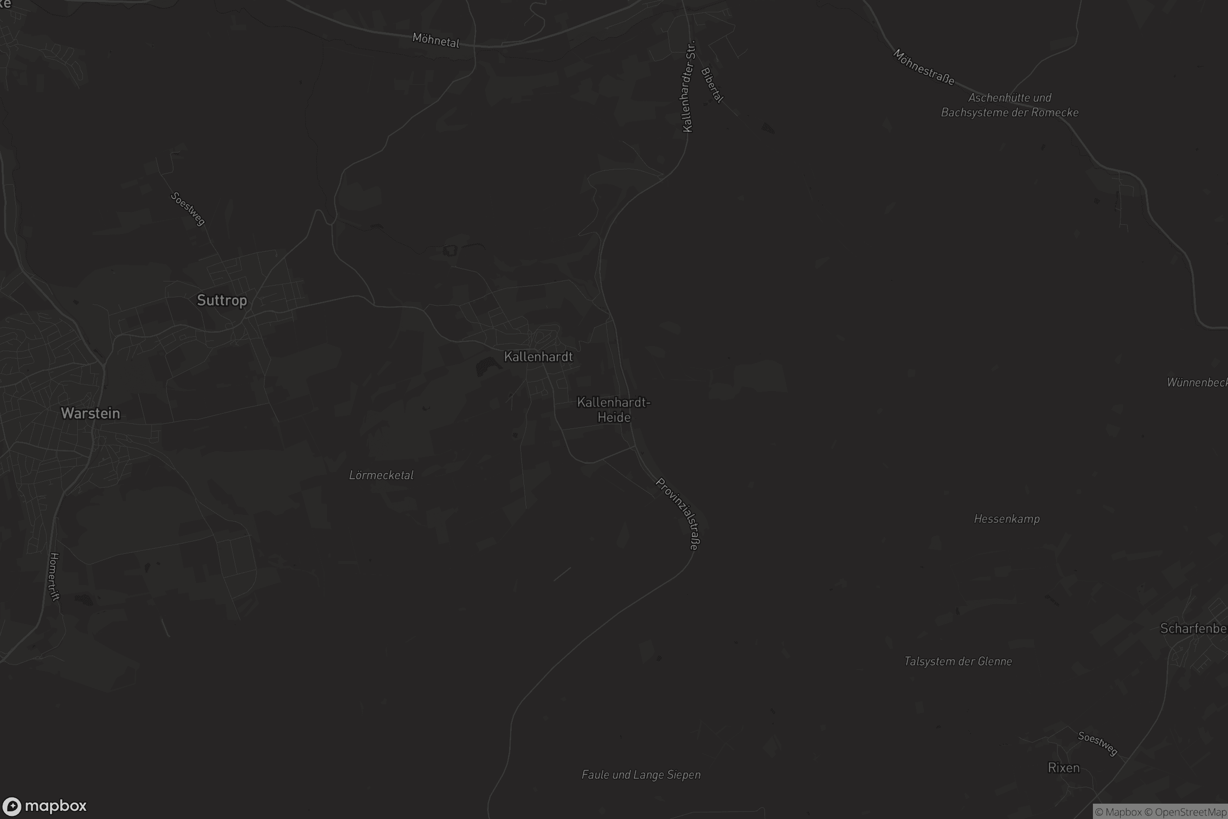 Karte von Kallenhardt-Heide