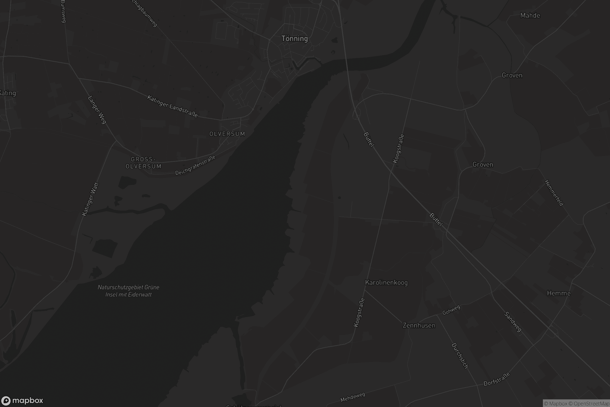 Karte von Karolinenkoog