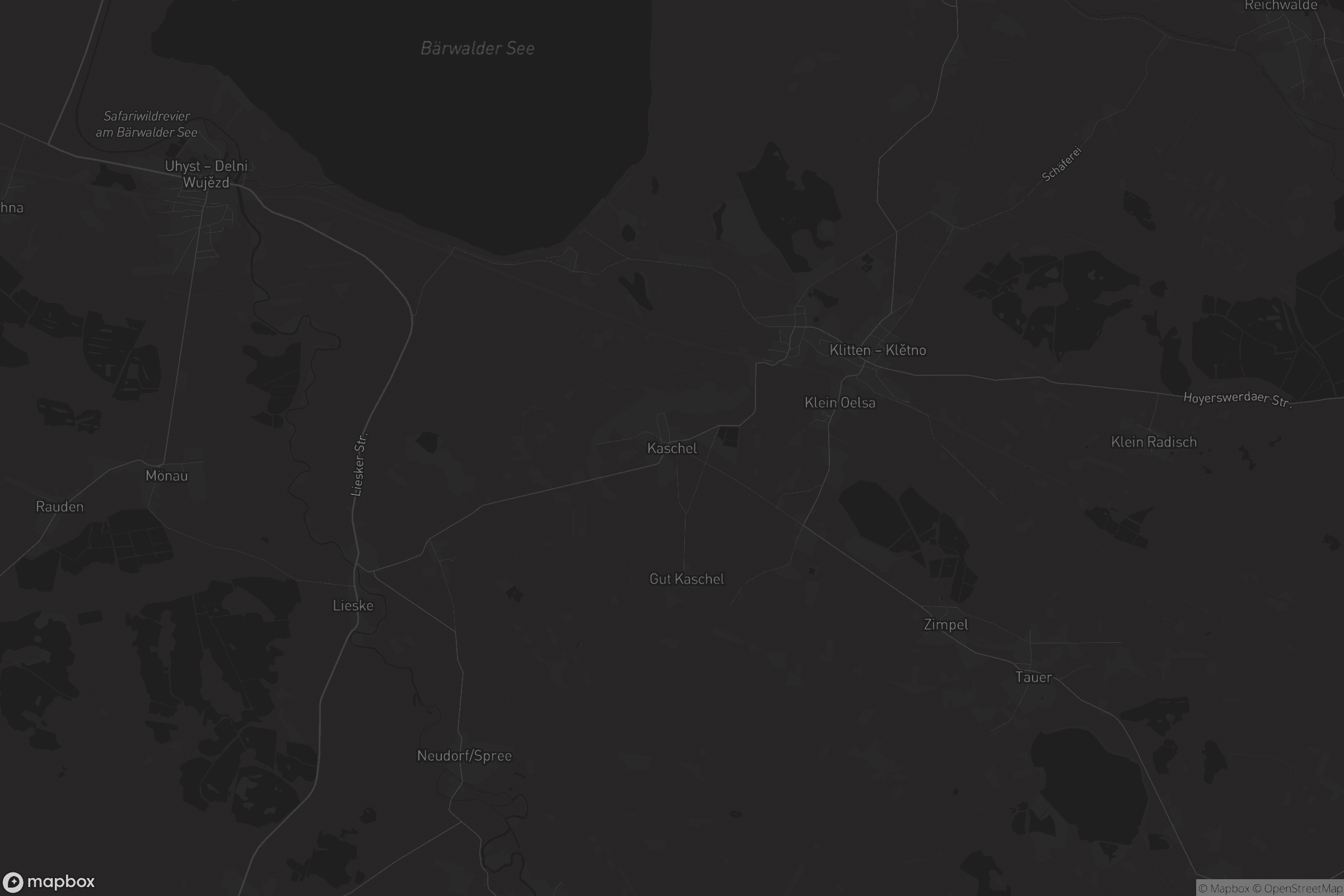 Karte von Kaschel - Košla