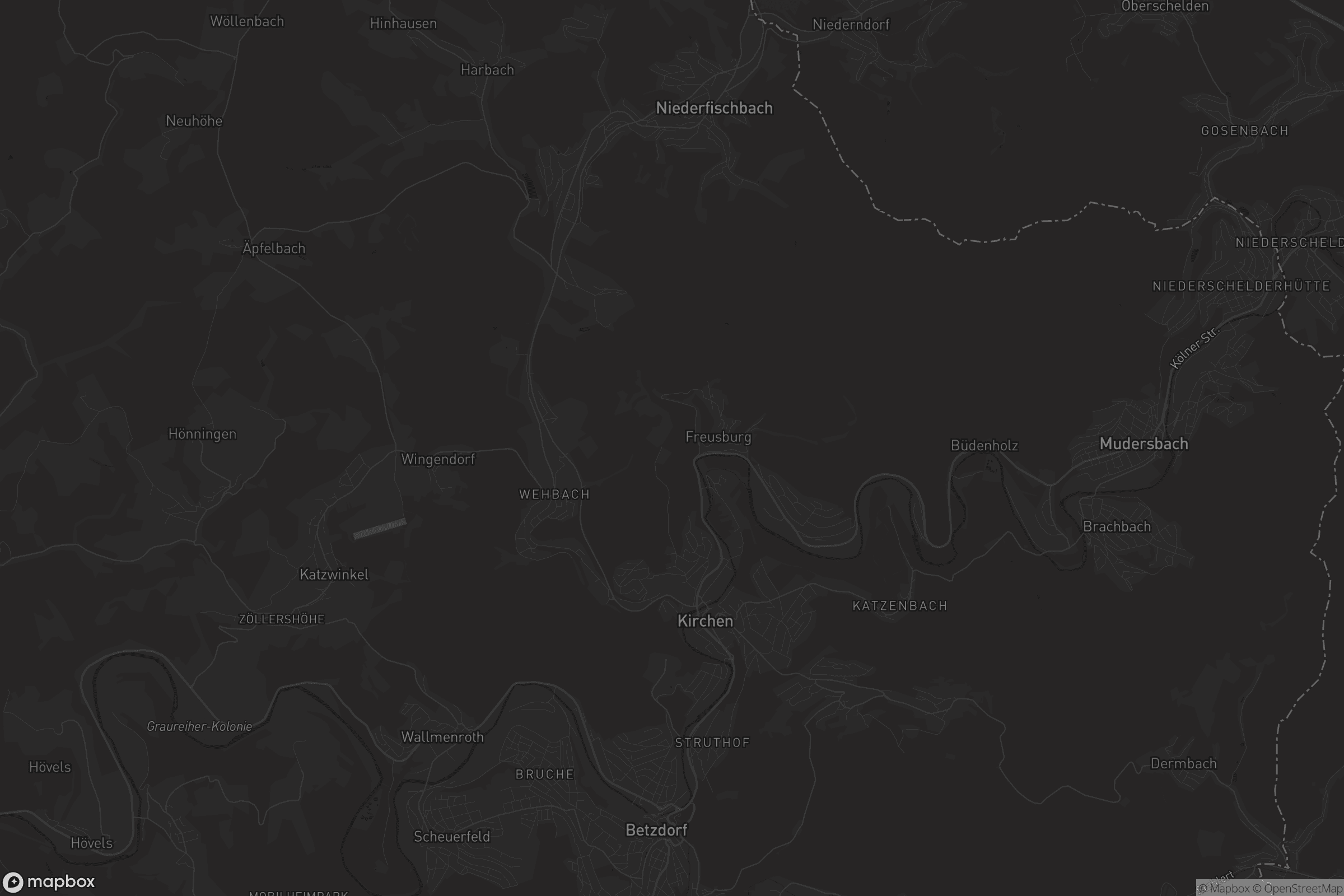 Karte von Kirchen (Sieg)