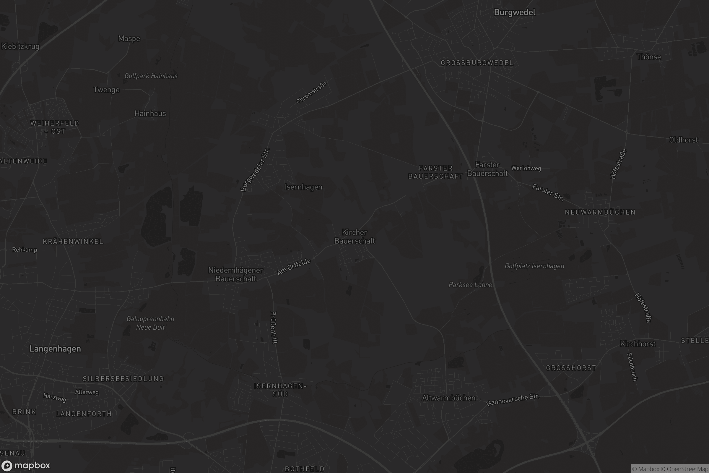 Karte von Kircher Bauerschaft