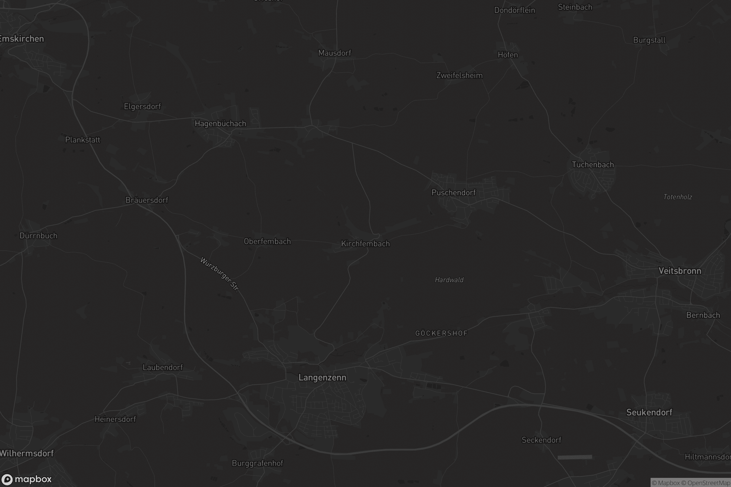 Karte von Kirchfembach