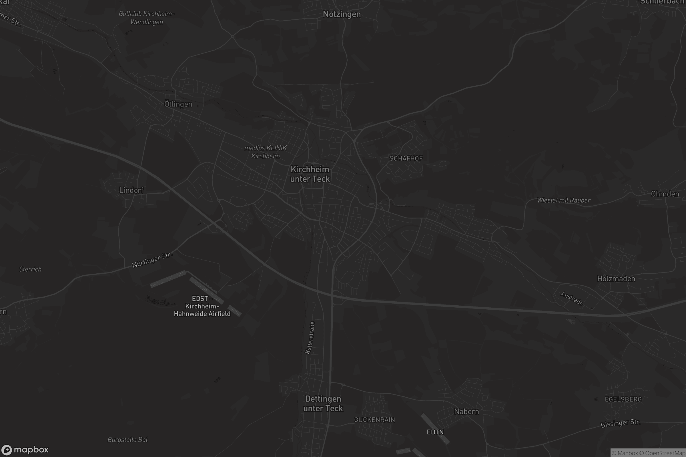 Karte von Kirchheim unter Teck