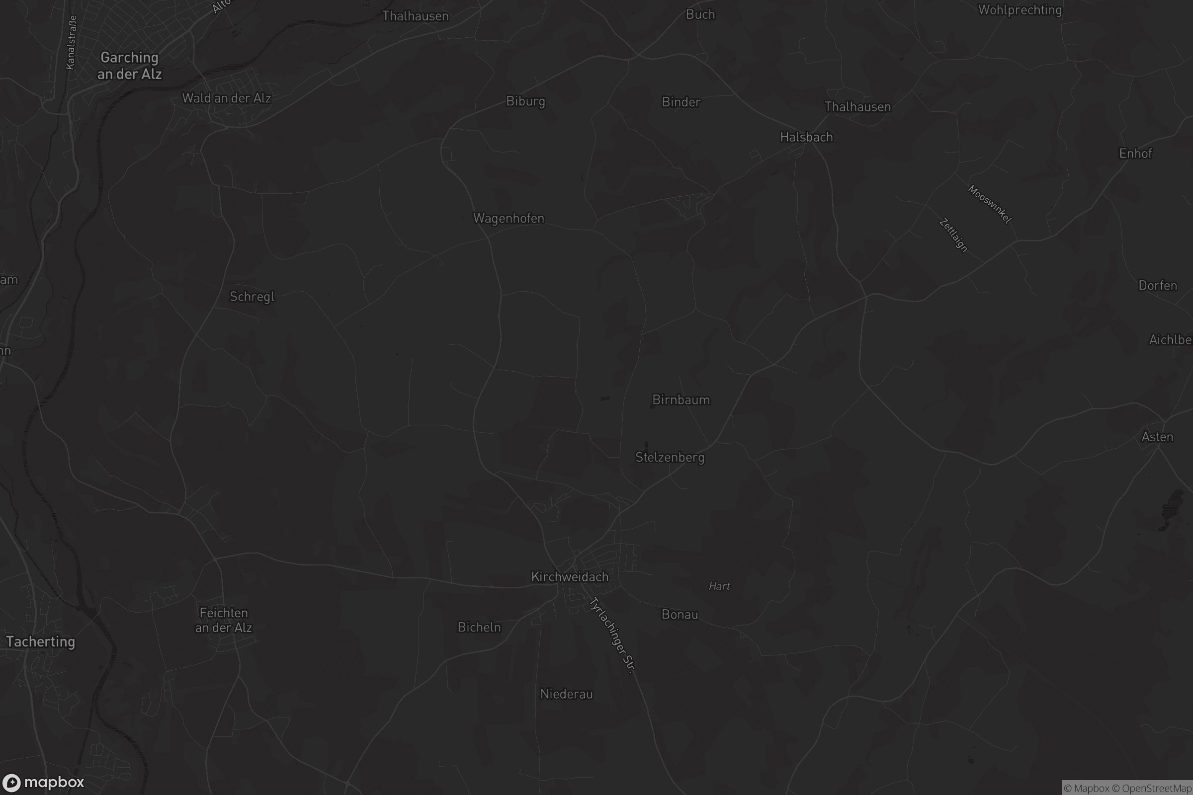 Karte von Kirchweidach