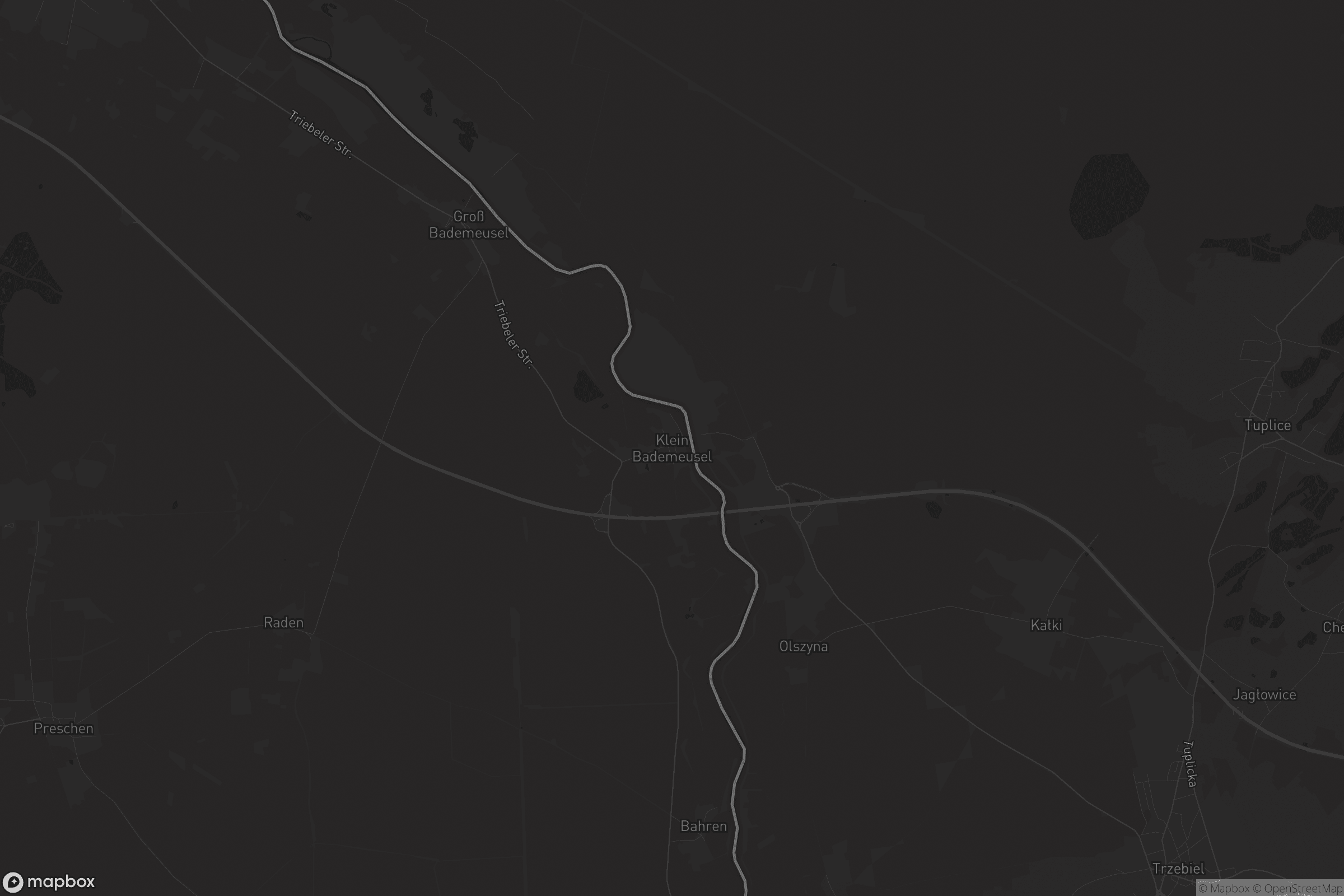 Karte von Klein Bademeusel - Małe Bóžemysle