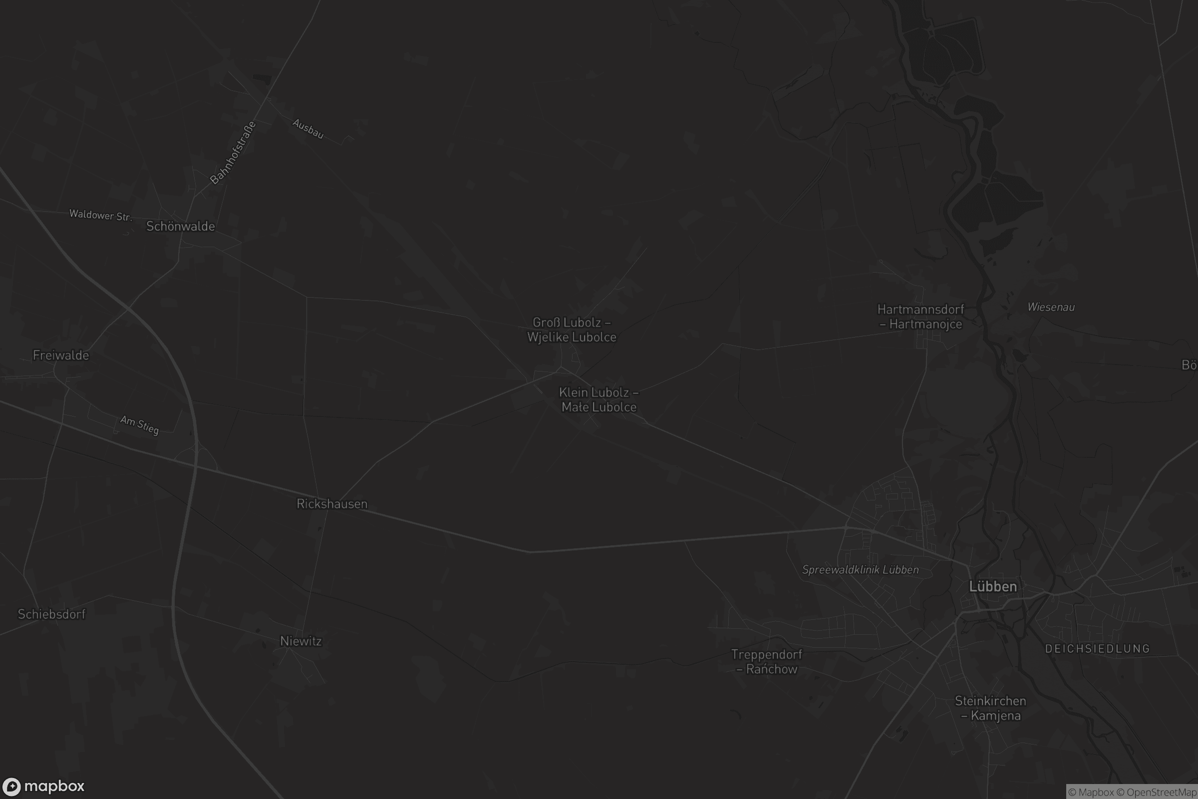 Karte von Klein Lubolz - Małe Lubolce