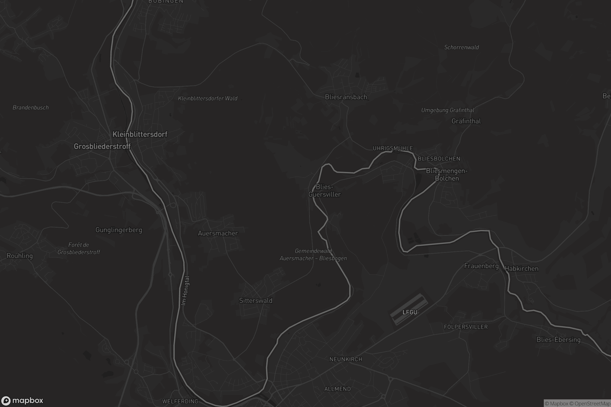 Karte von Kleinblittersdorf