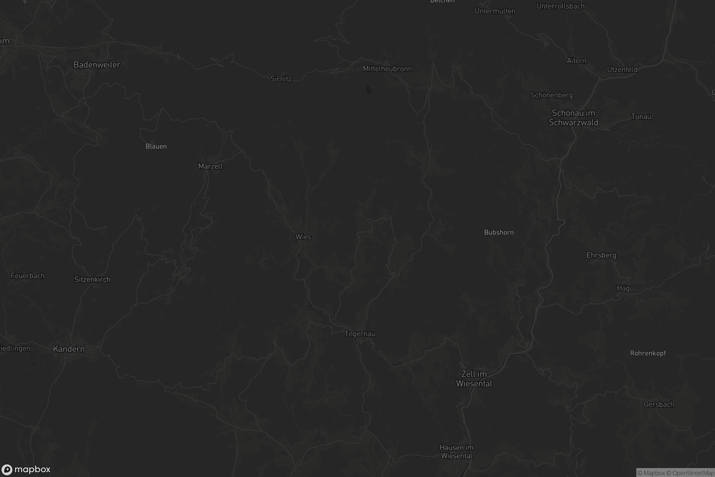 Karte von Kleines Wiesental