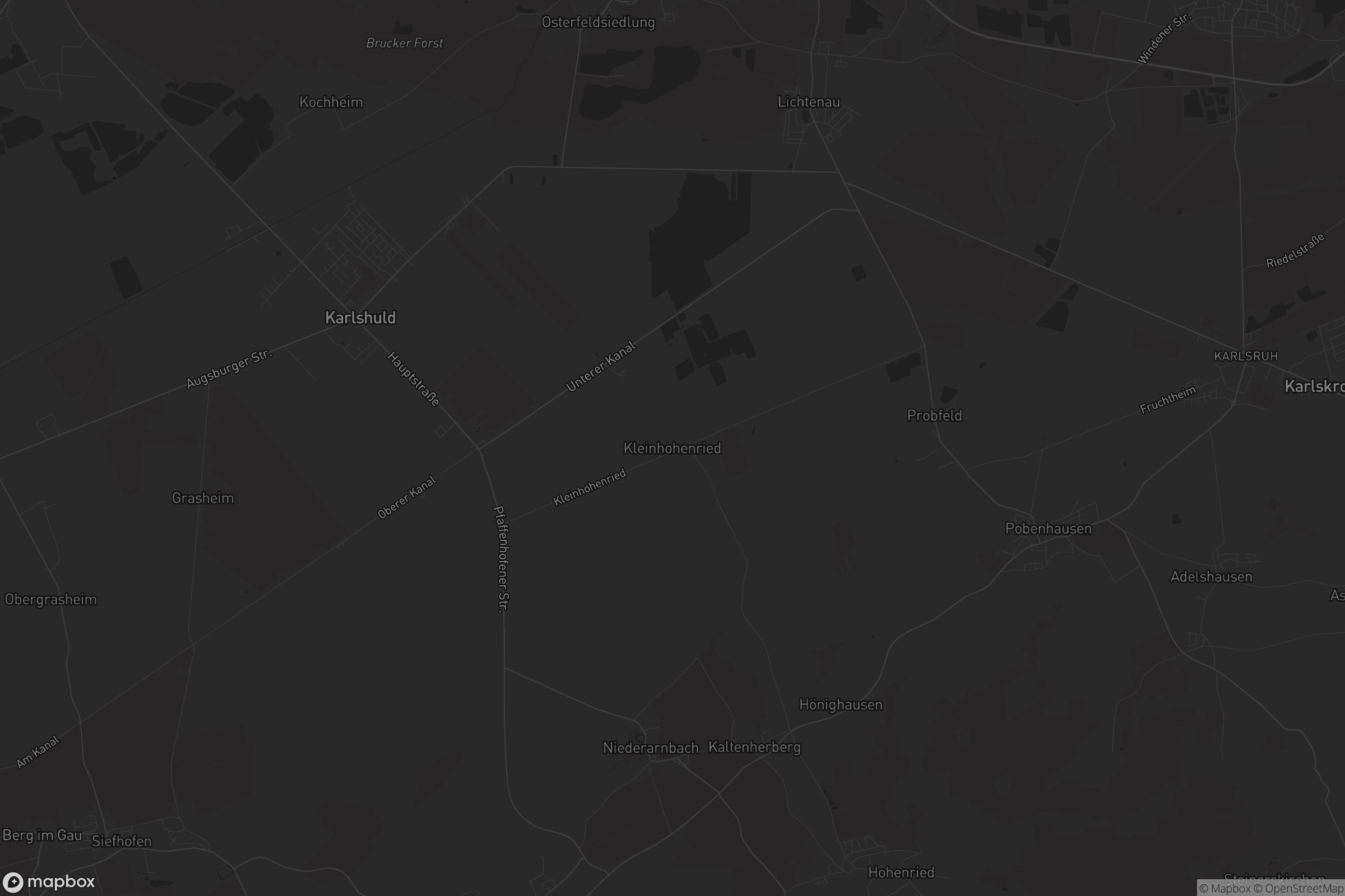 Karte von Kleinhohenried