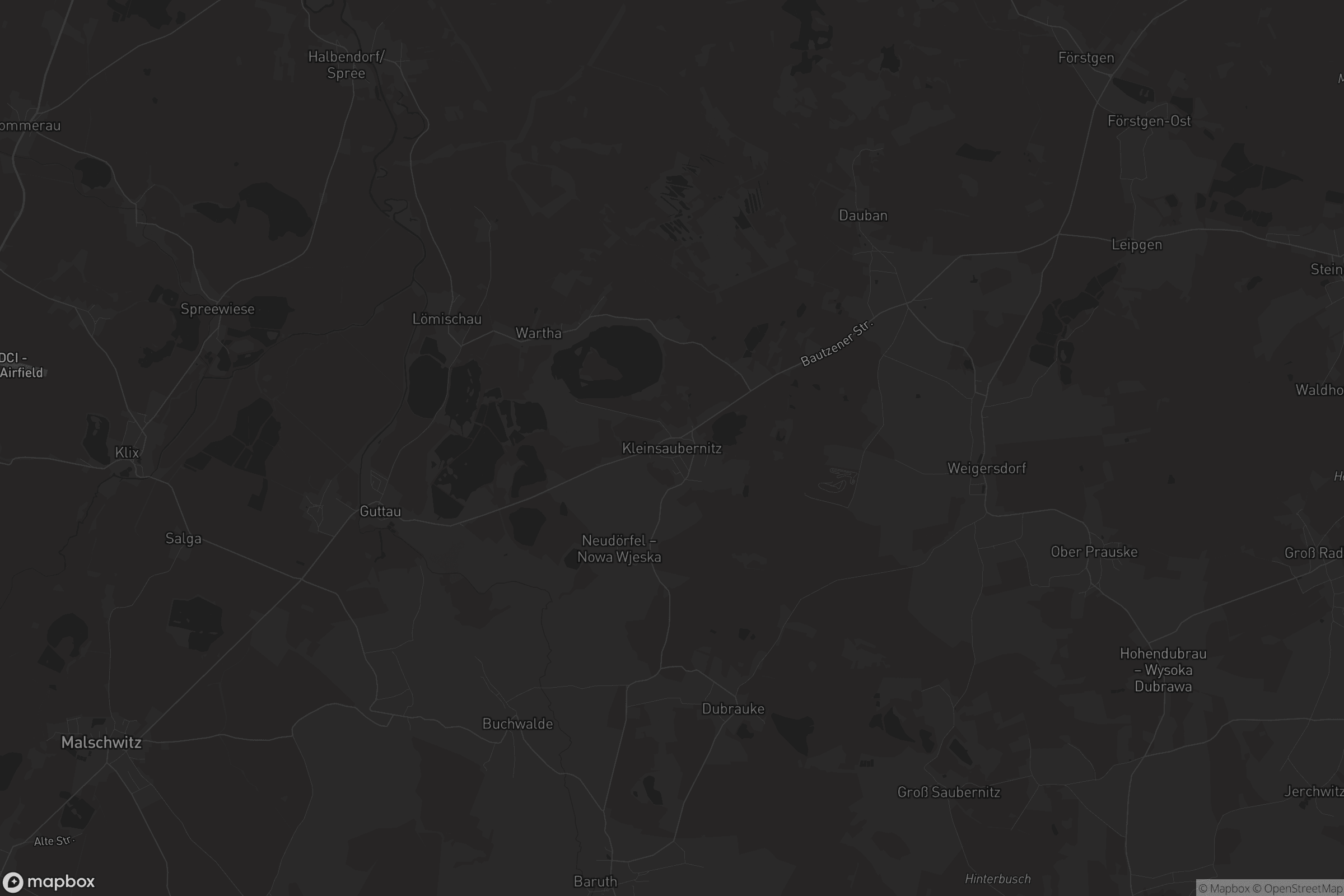 Karte von Kleinsaubernitz - Zubornička