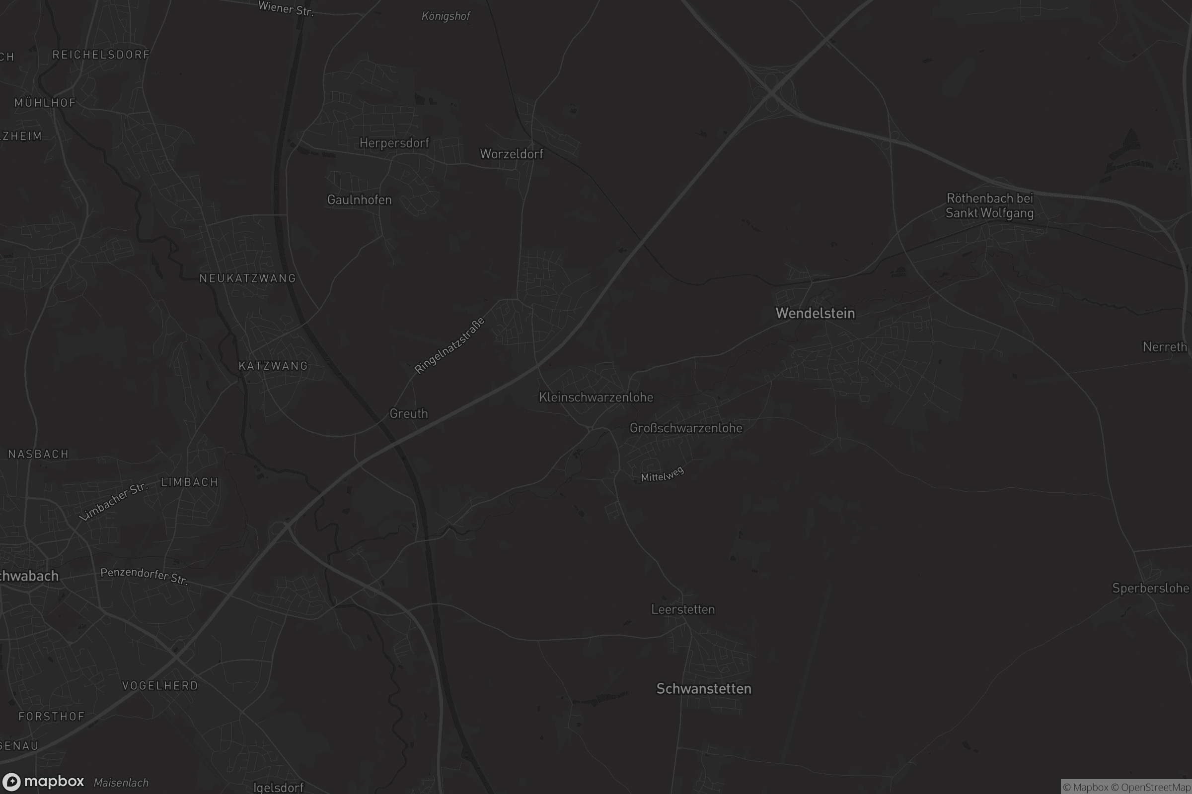 Karte von Kleinschwarzenlohe